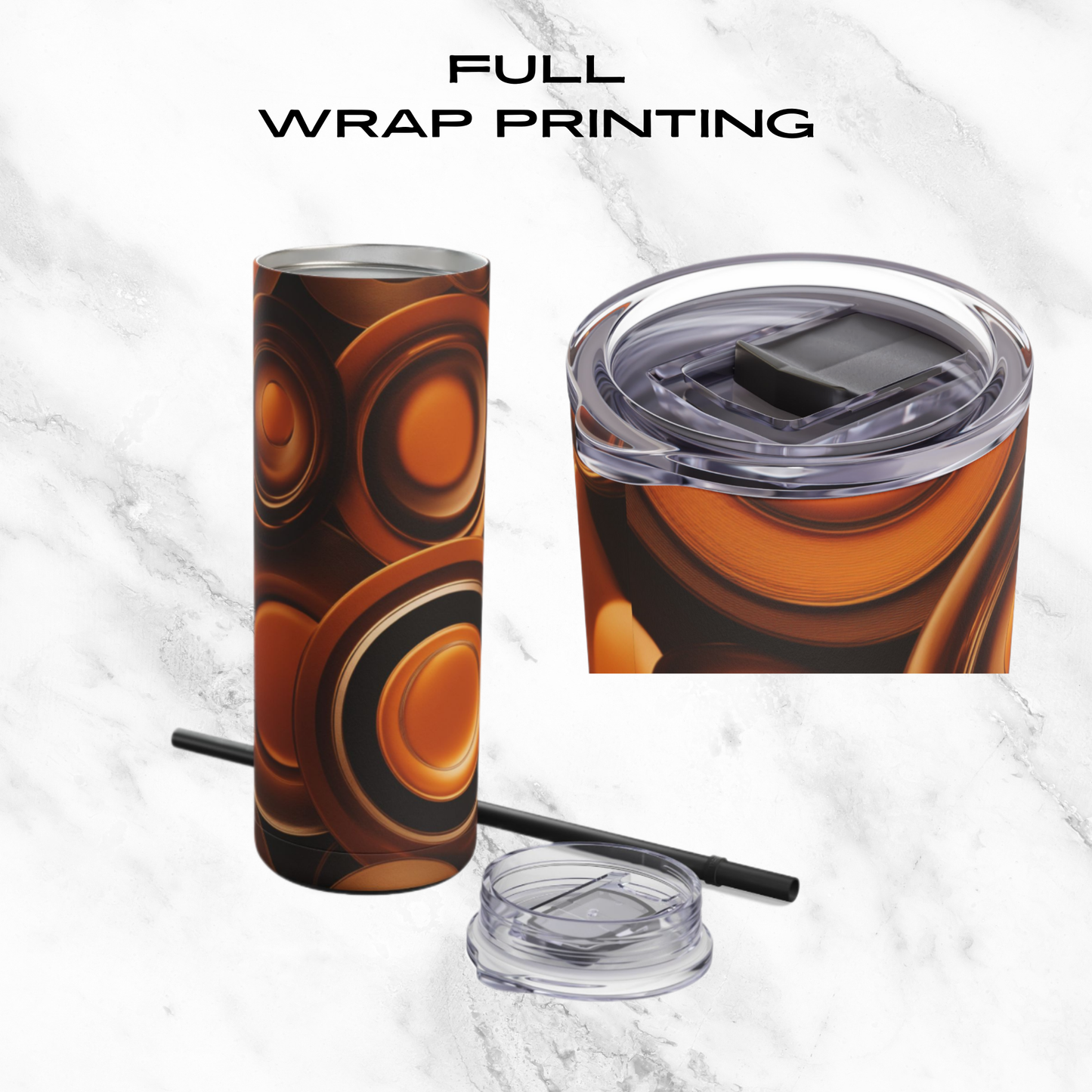 Amber Echo 20oz Skinny Tumbler - With Straw