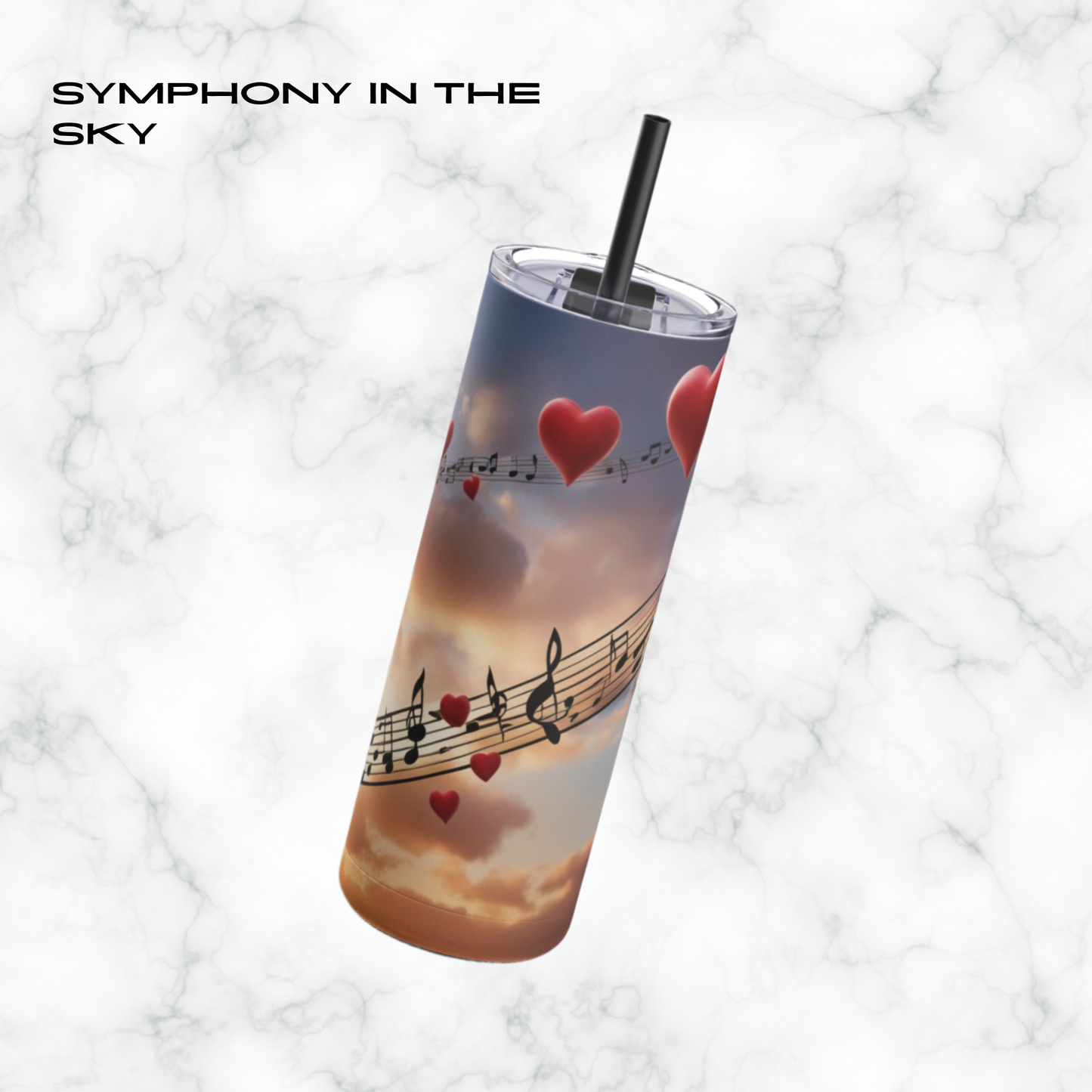 Symphony in the Sky 20oz Skinny Tumbler - With Straw