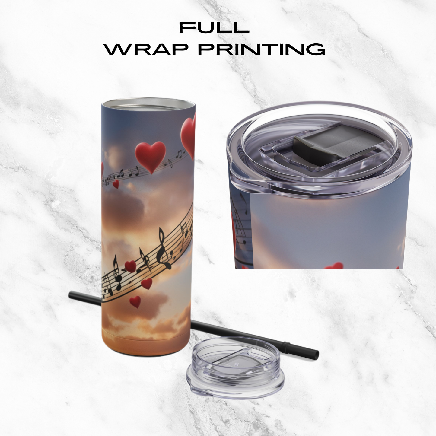 Symphony in the Sky 20oz Skinny Tumbler - With Straw