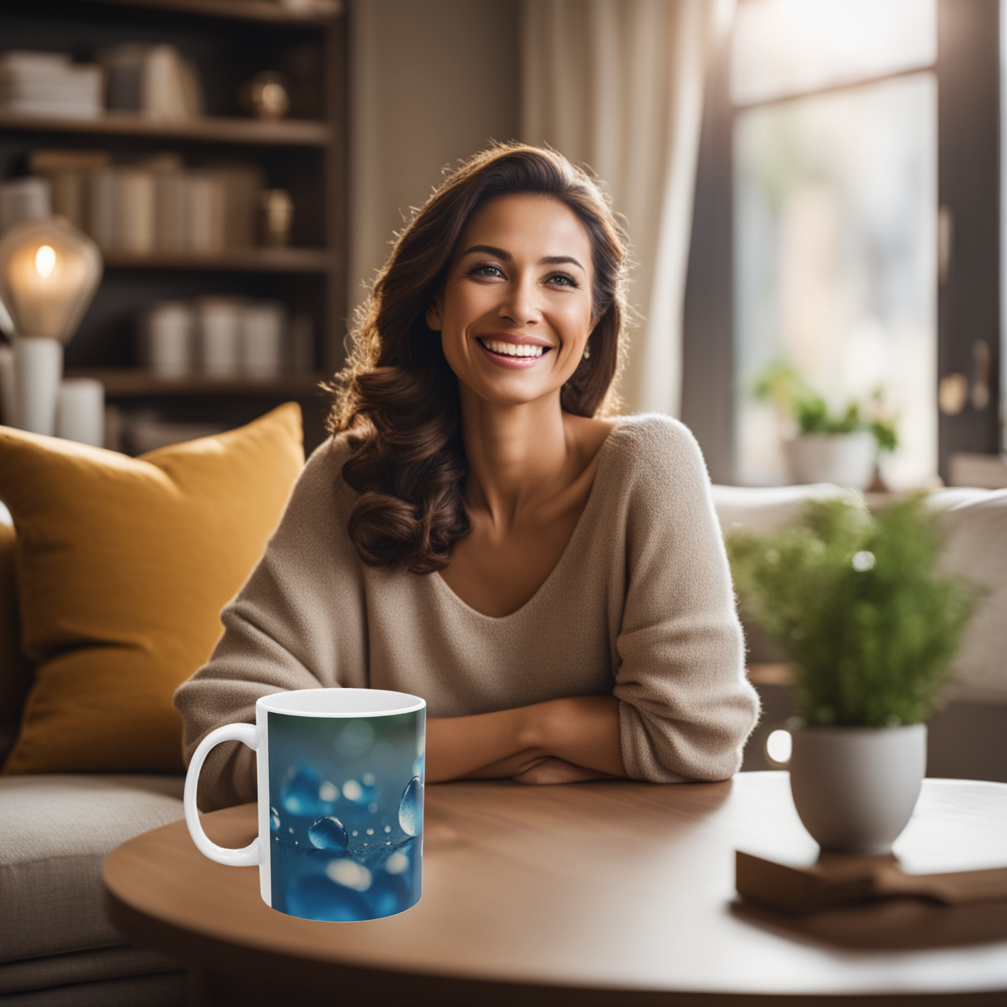 Blue Love Drops 11oz Mug