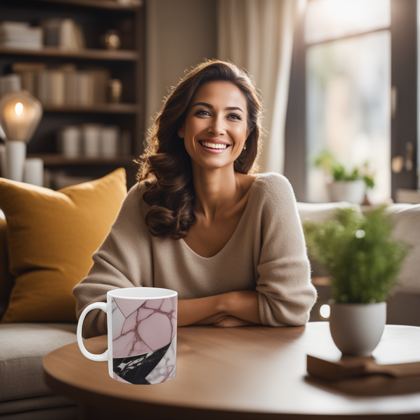 Blush Geometry 11oz Mug