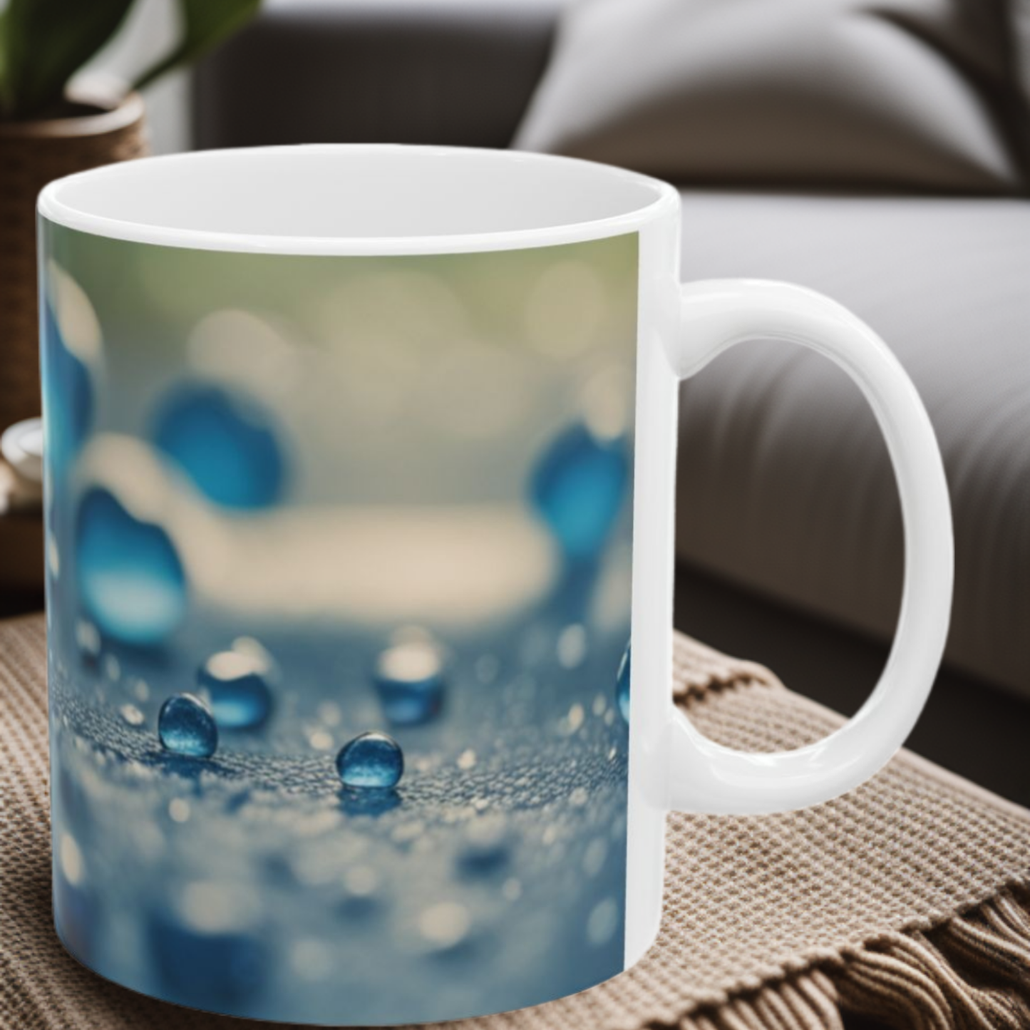 Blue Love Drops 11oz Mug