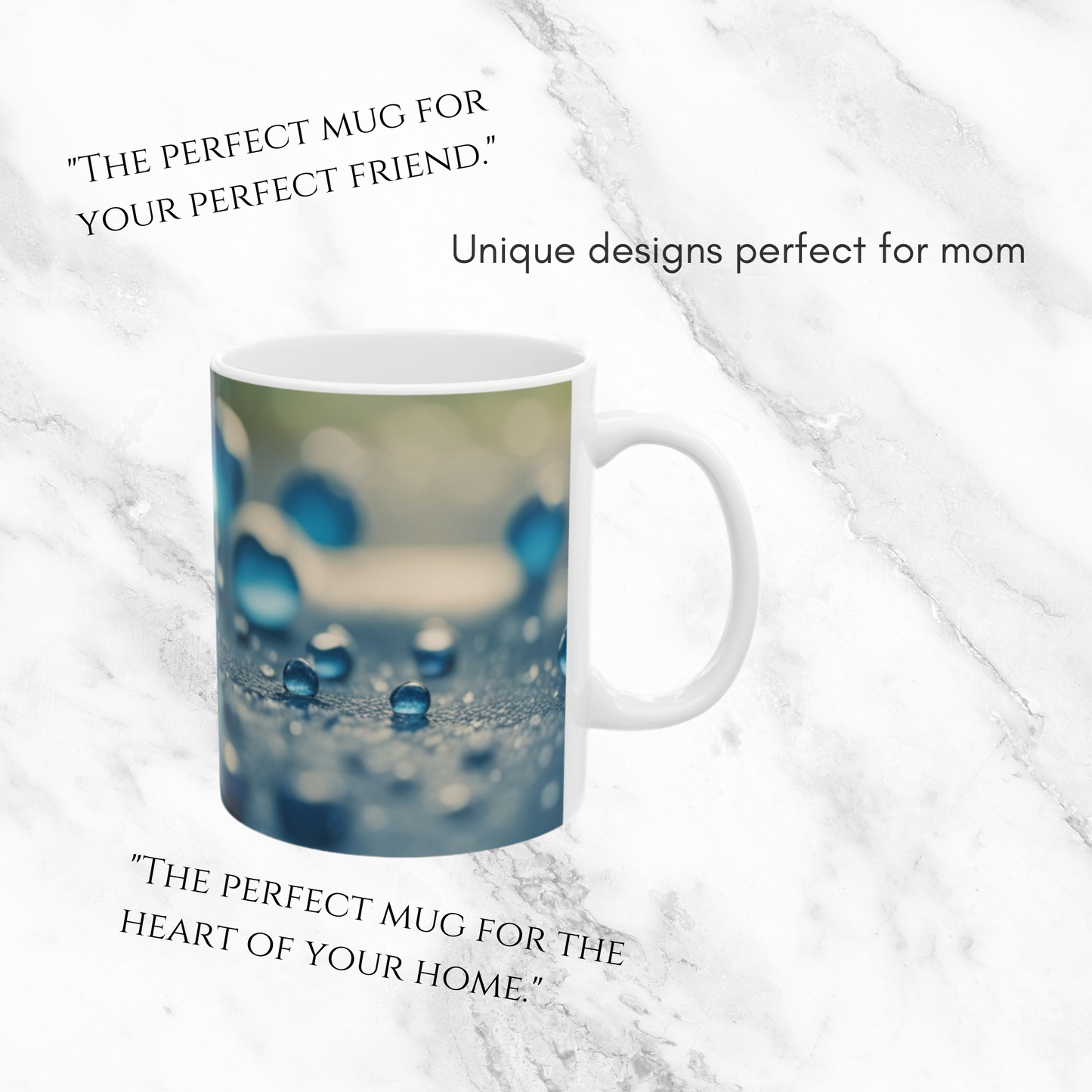Blue Love Drops 11oz Mug