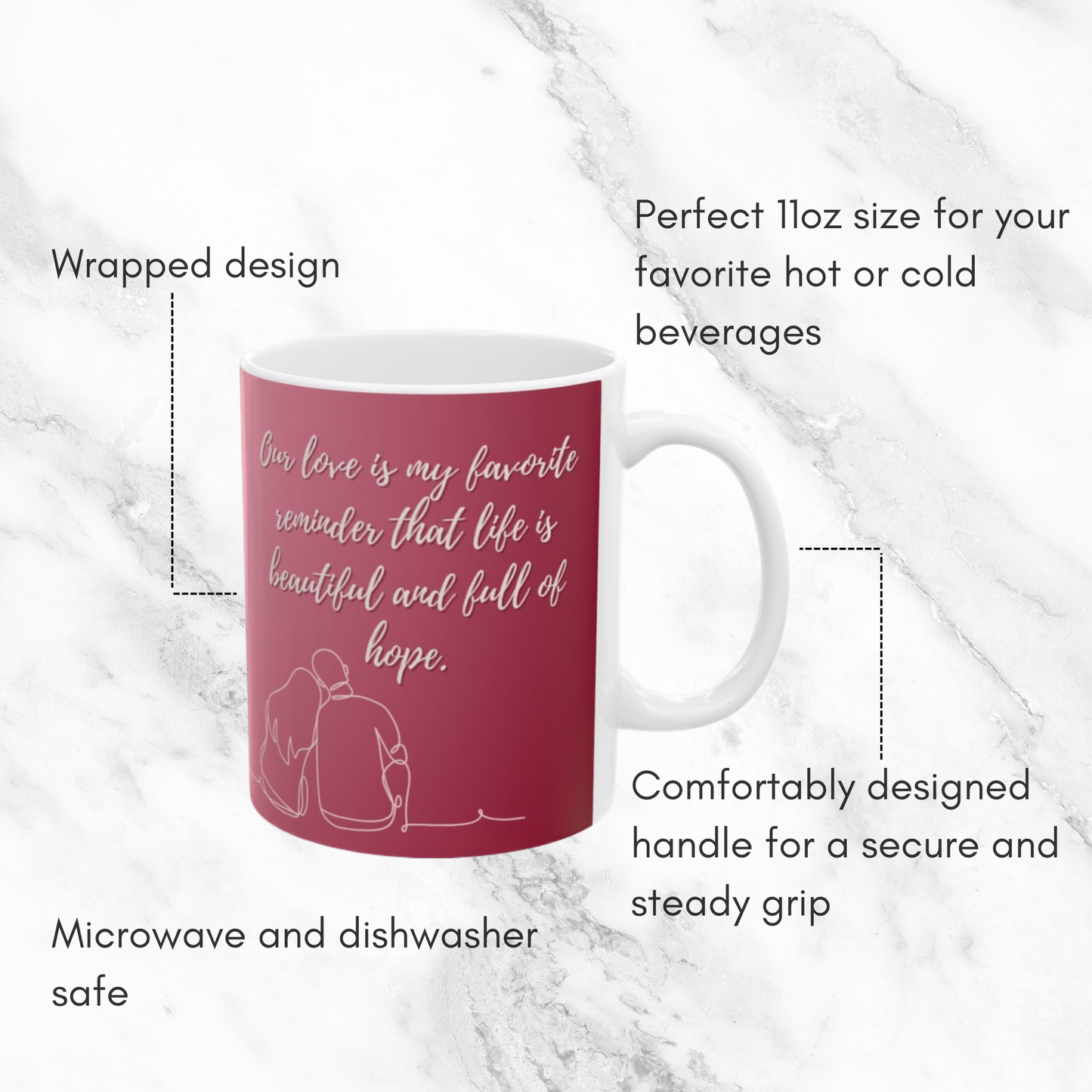 Beautiful & Hopeful Love 11oz Mug