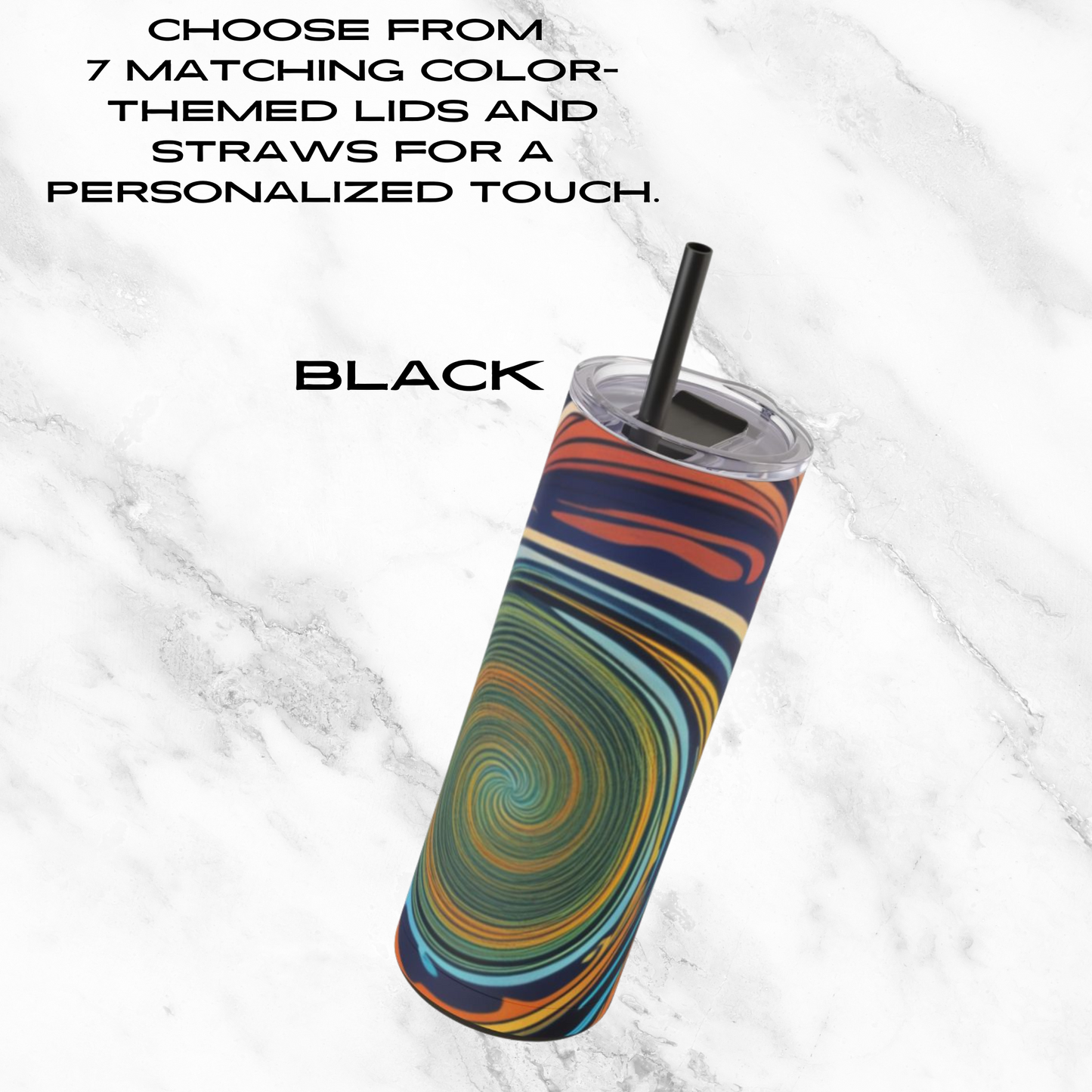 Vortex Vision 20oz Skinny Tumbler - With Straw