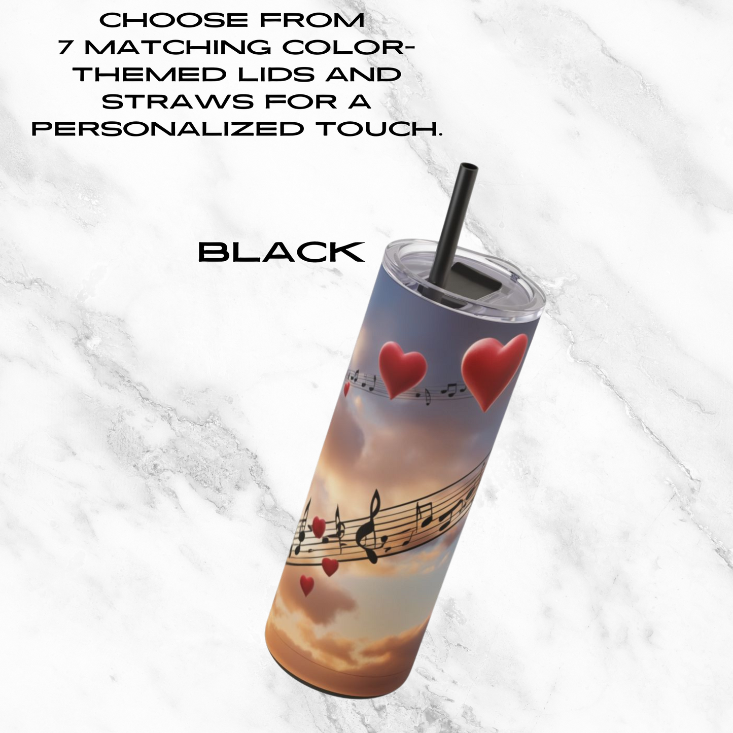 Symphony in the Sky 20oz Skinny Tumbler - With Straw