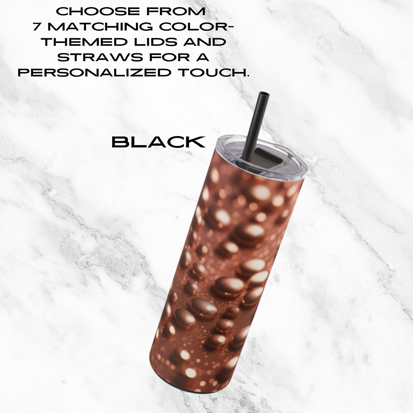 Luminous Drops 20oz Skinny Tumbler - With Straw