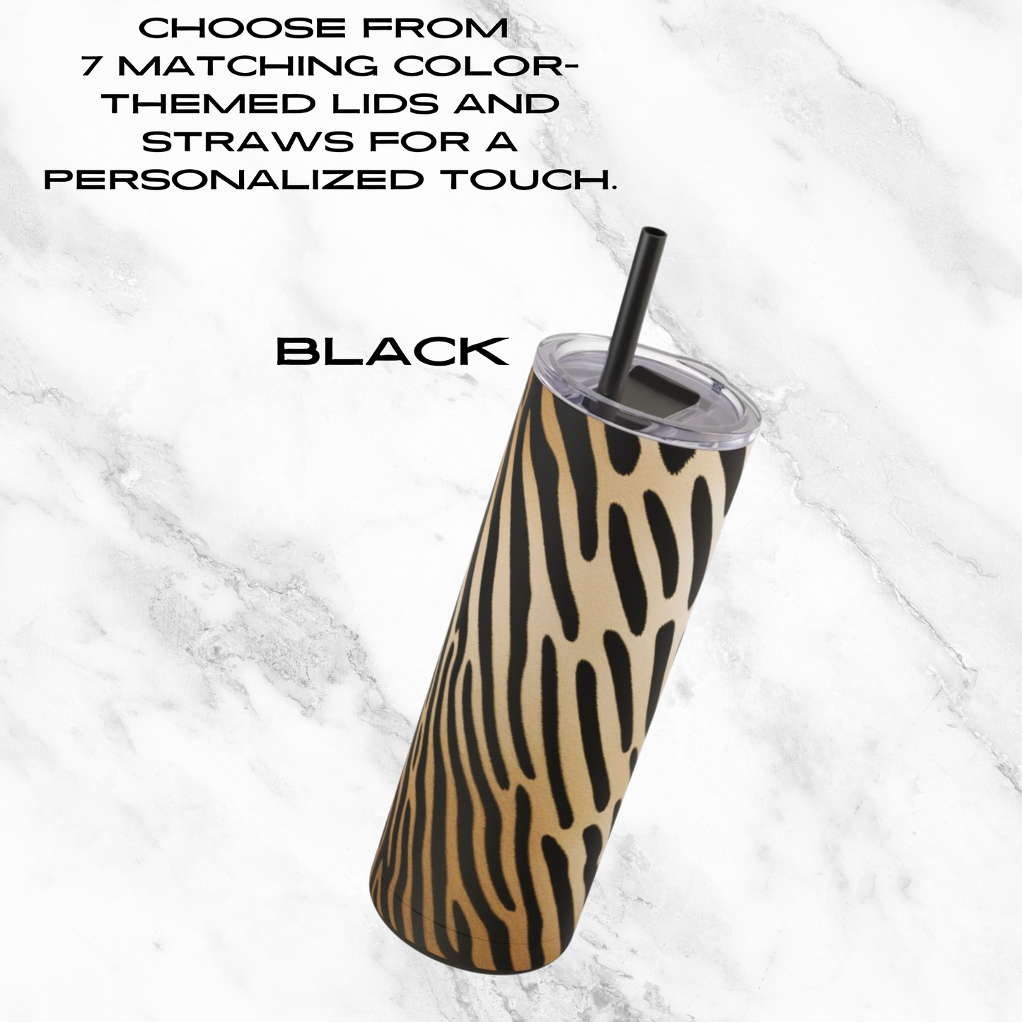 Desert Dapple 20oz Skinny Tumbler - With Straw