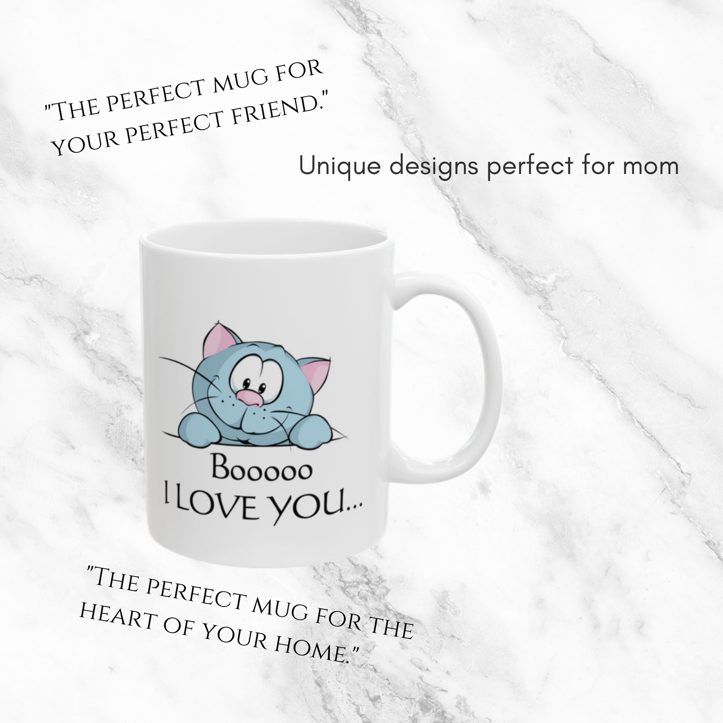 Booooo I LOVE YOU Cat 11oz Mug