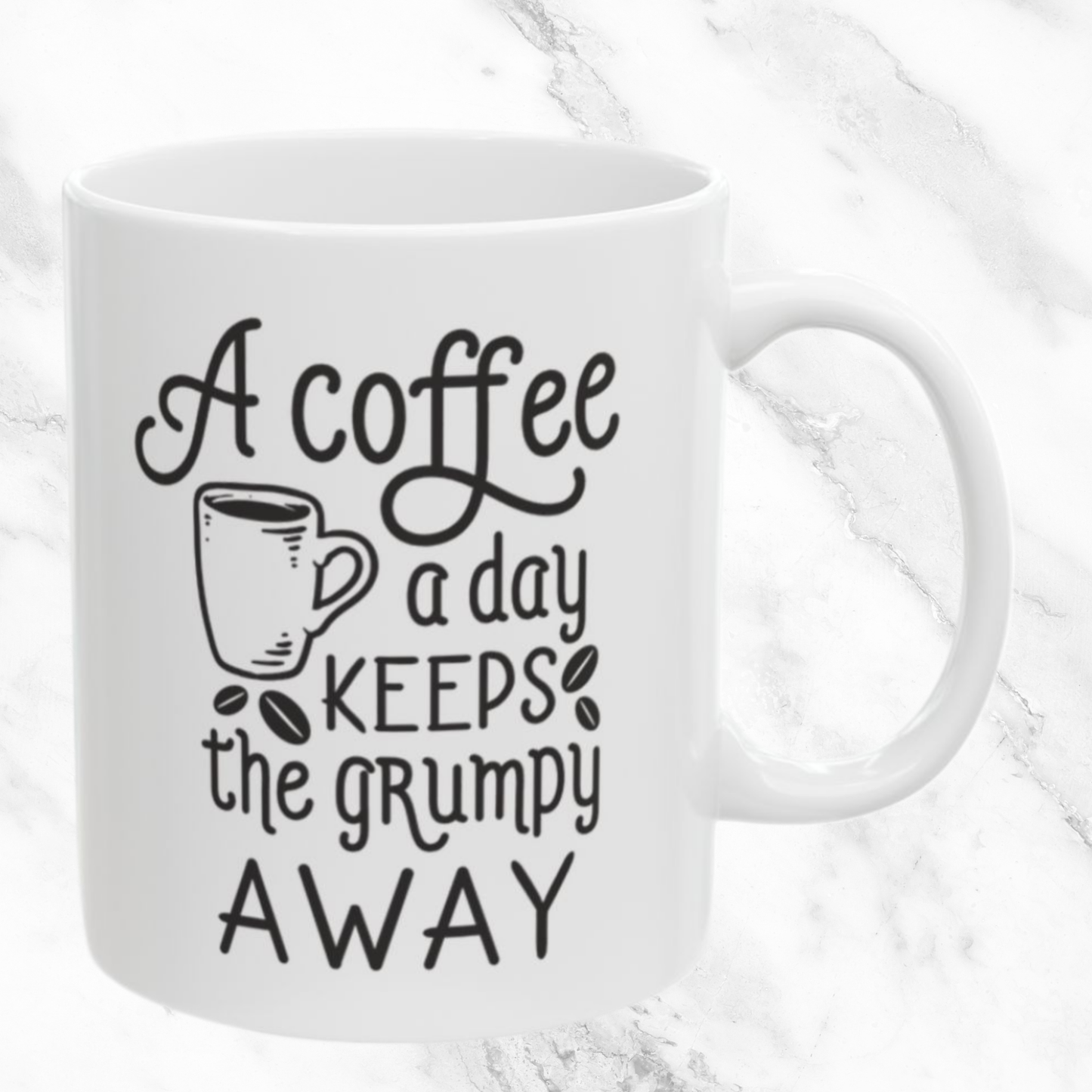 A Coffee a Day - Grumpy Away 11oz Mug