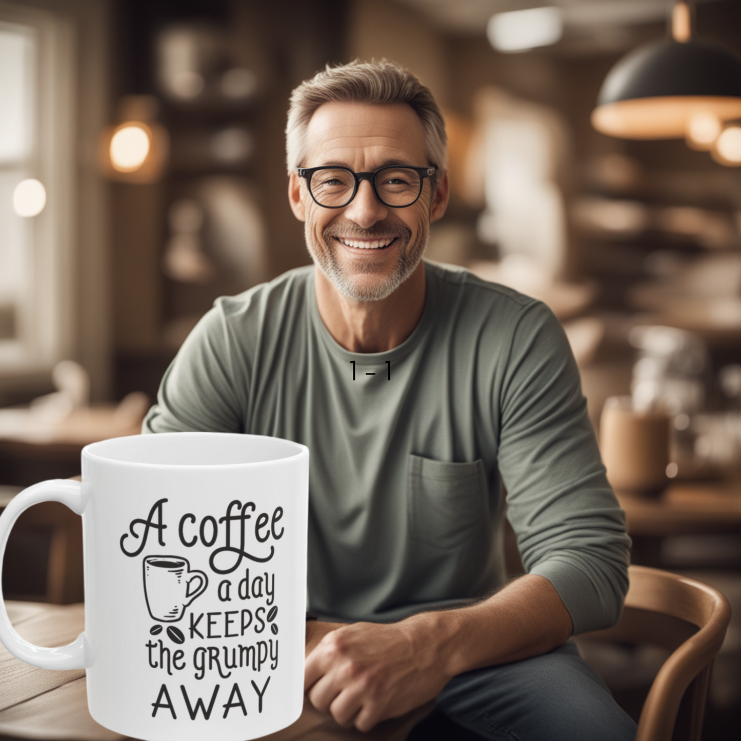 A Coffee a Day - Grumpy Away 11oz Mug