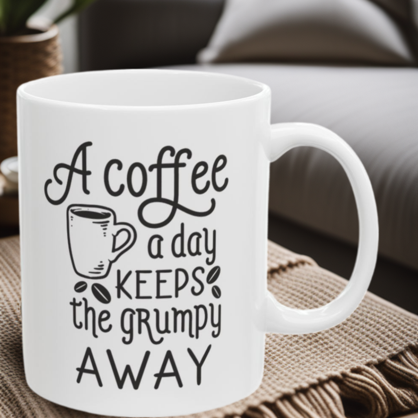 A Coffee a Day - Grumpy Away 11oz Mug
