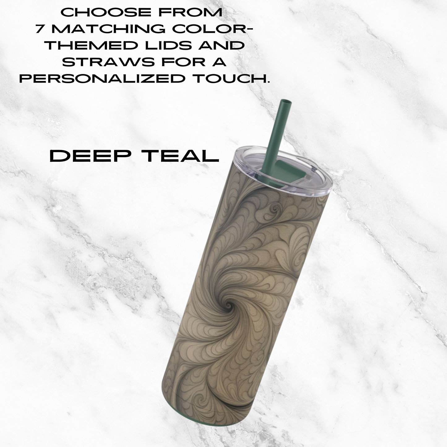 Mystic Whirl 20oz Skinny Tumbler - With Straw