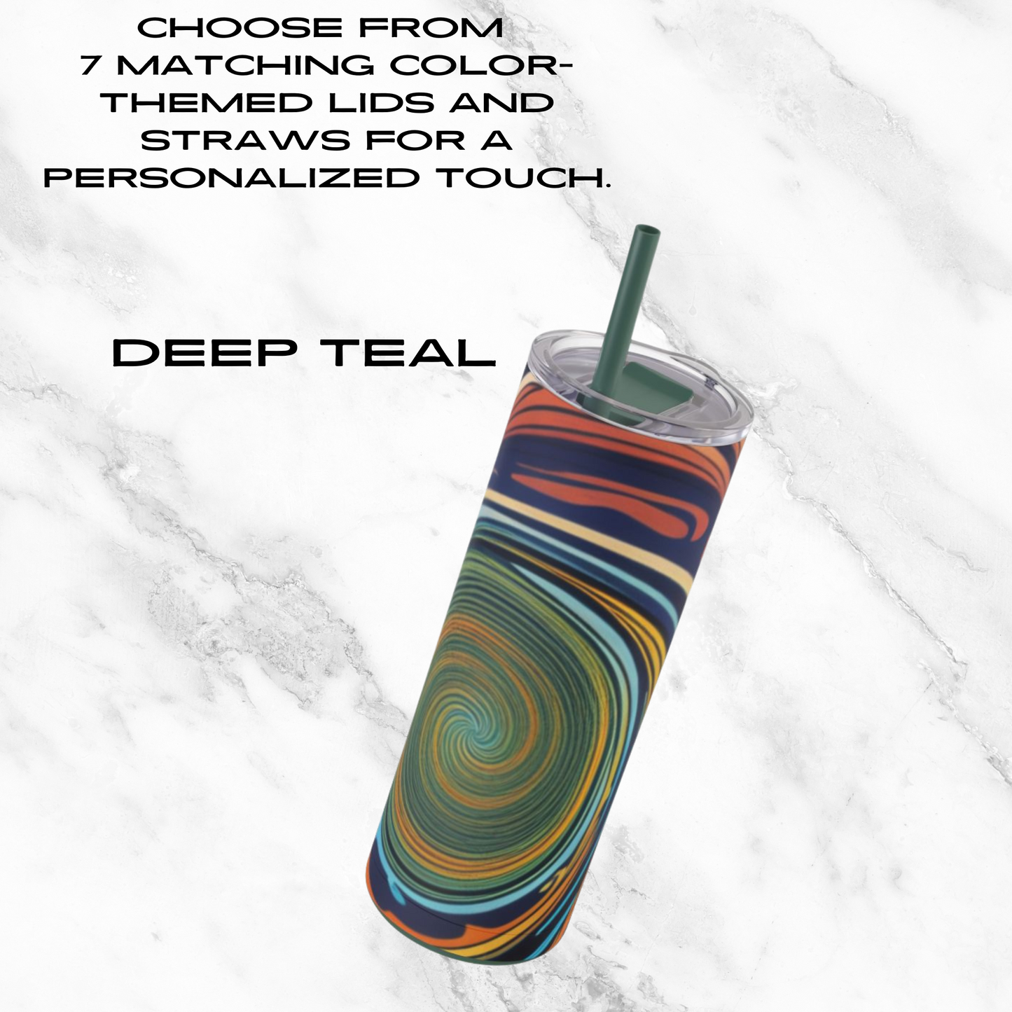 Vortex Vision 20oz Skinny Tumbler - With Straw