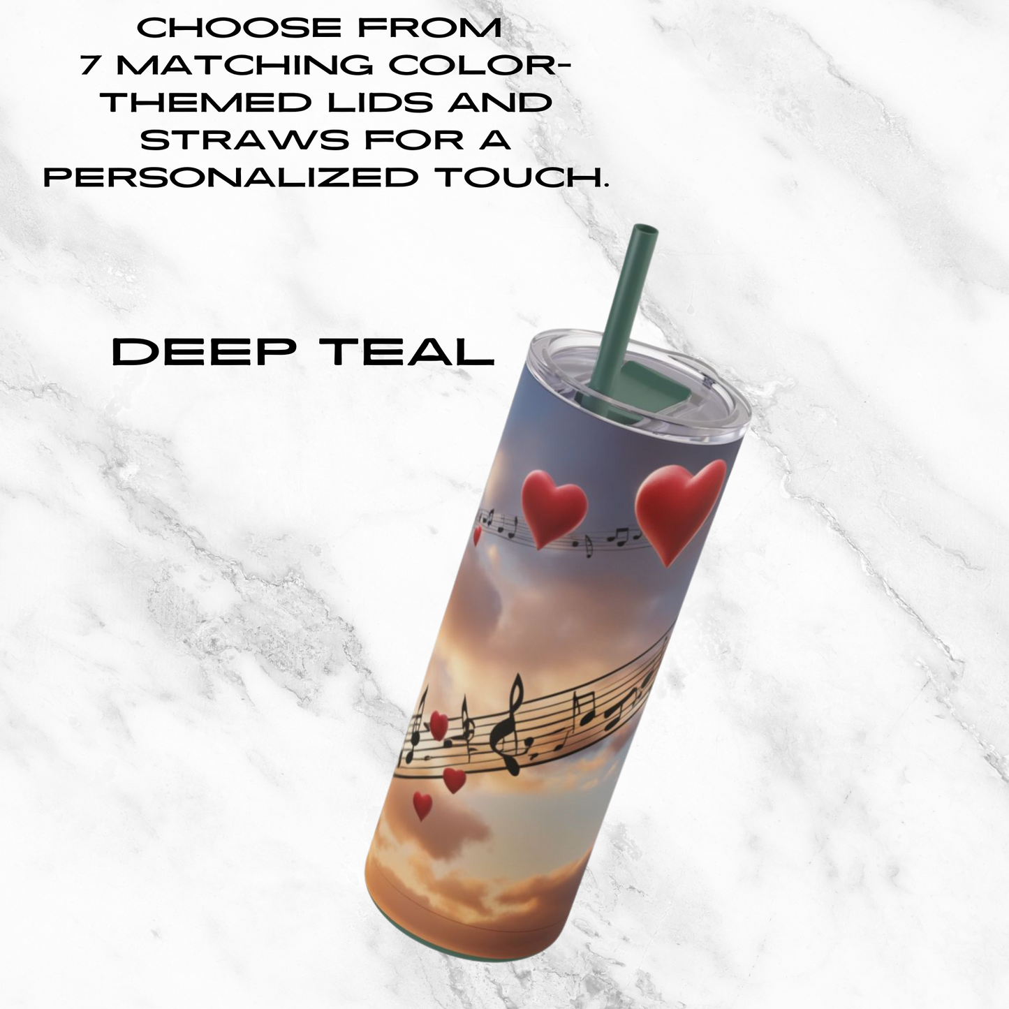 Symphony in the Sky 20oz Skinny Tumbler - With Straw