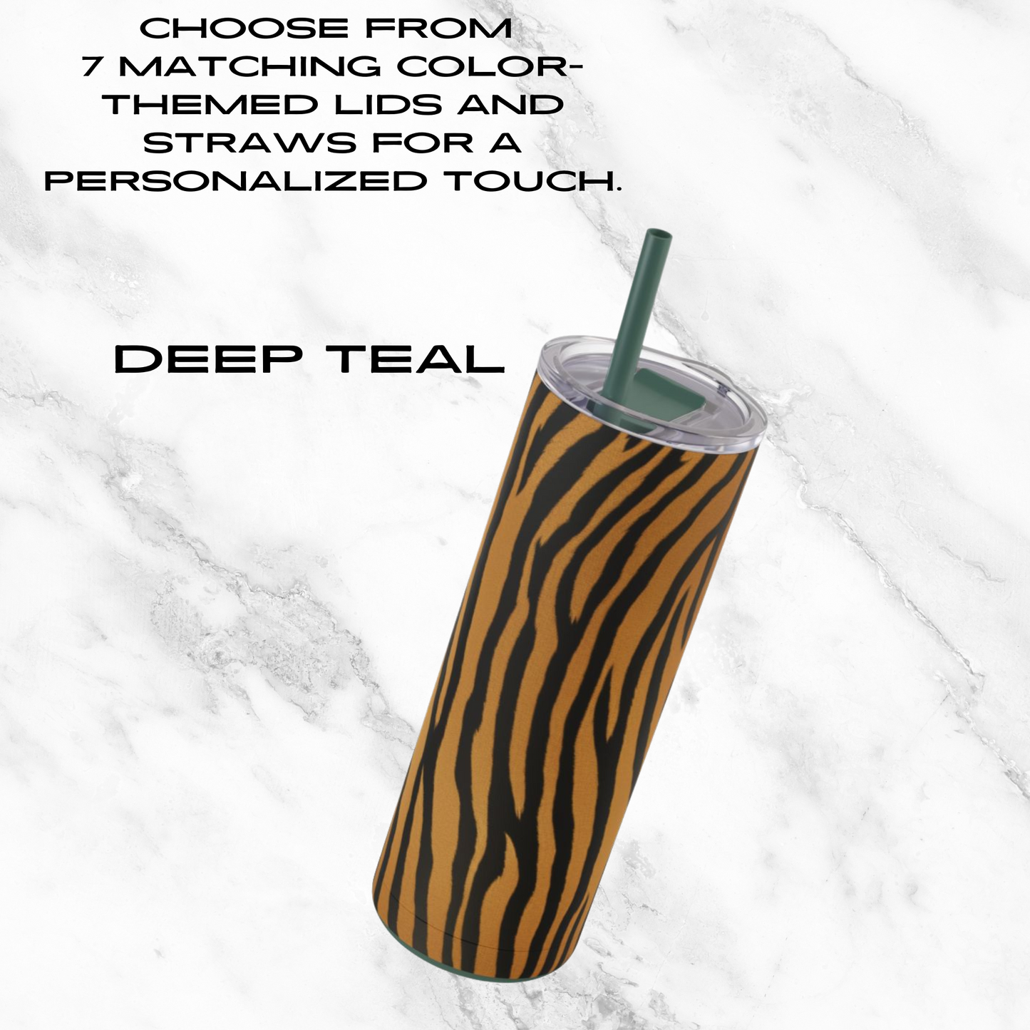 Golden Safari 20oz Skinny Tumbler - With Straw