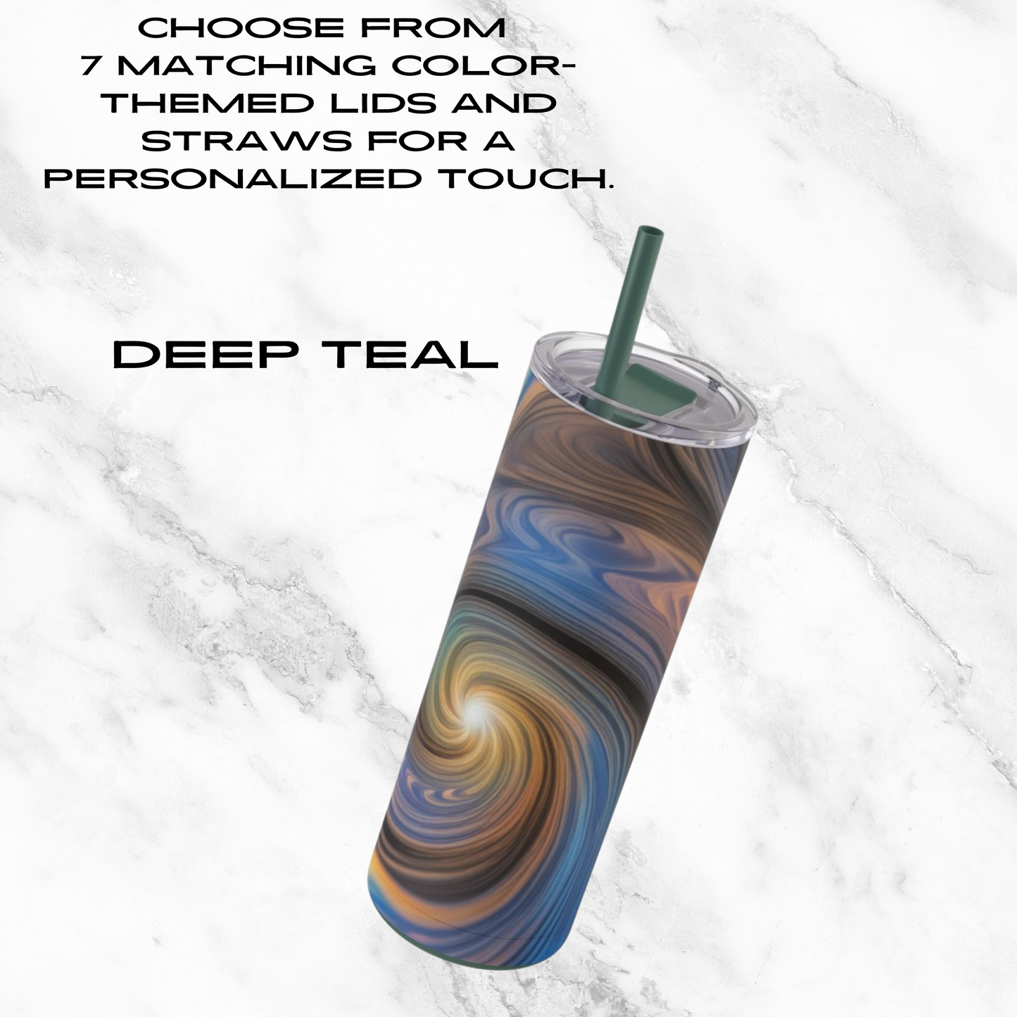 Galactic Glow 20oz Skinny Tumbler - With Straw