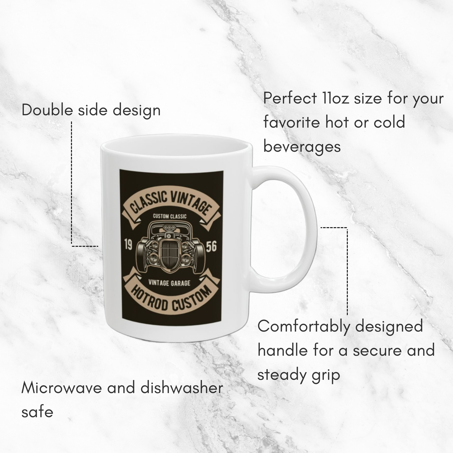 Classic Vintage Hotrod 11oz Mug