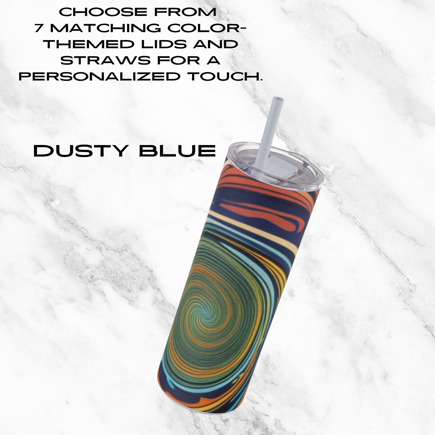 Vortex Vision 20oz Skinny Tumbler - With Straw