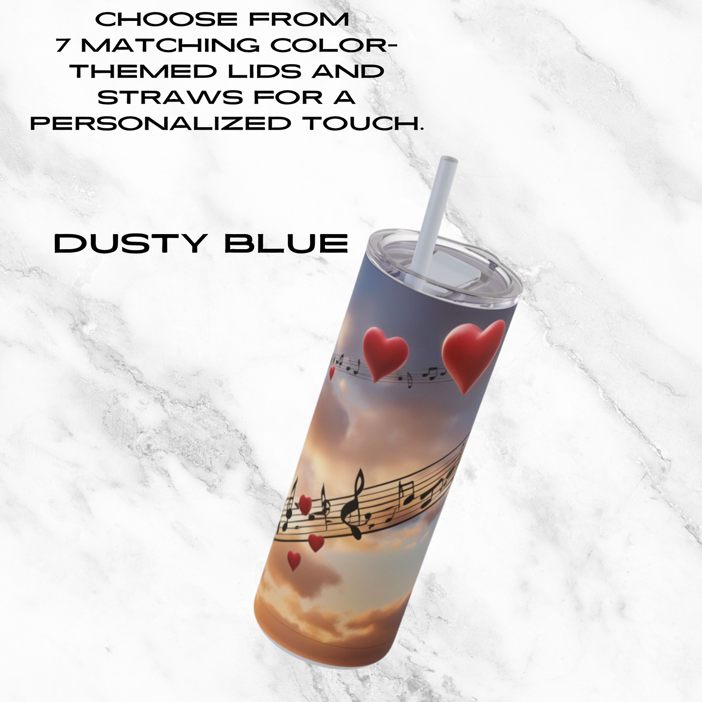 Symphony in the Sky 20oz Skinny Tumbler - With Straw
