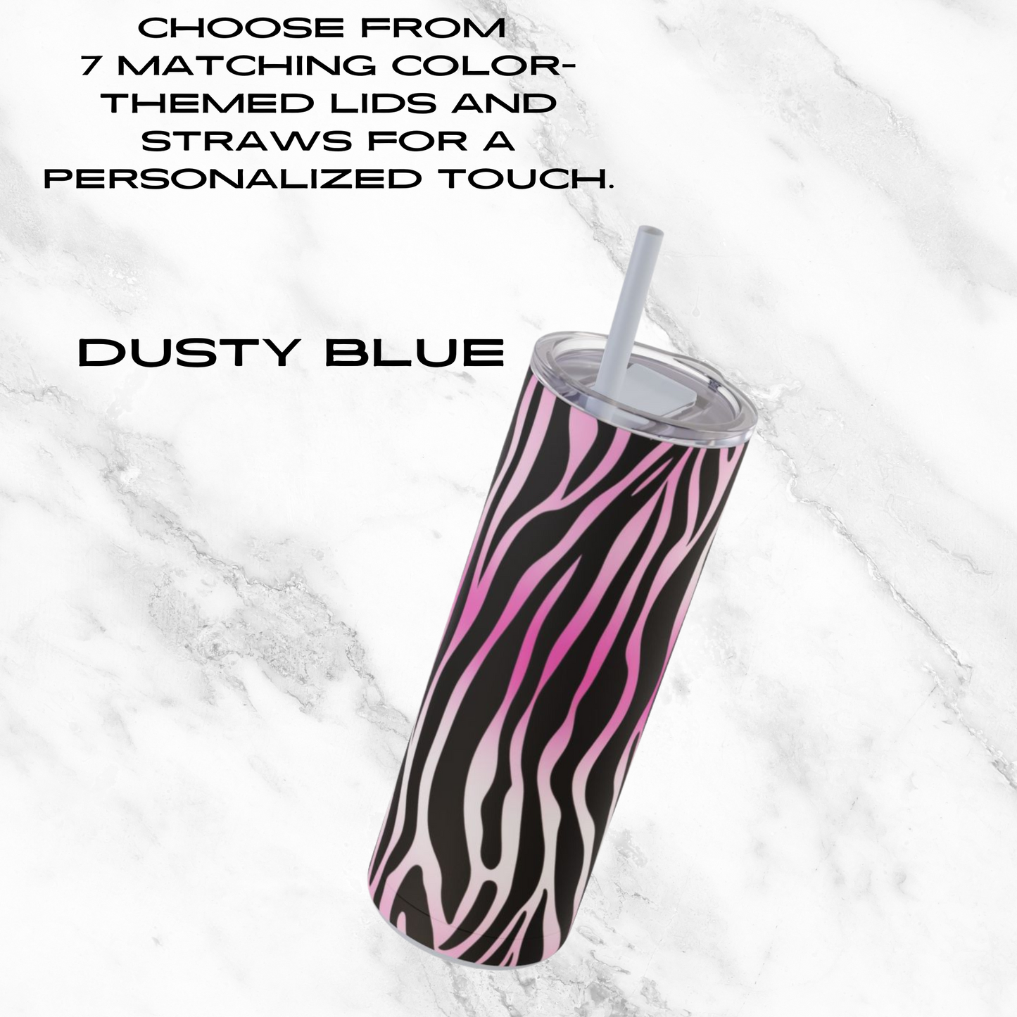 Electric Stripes 20oz Skinny Tumbler - With Straw