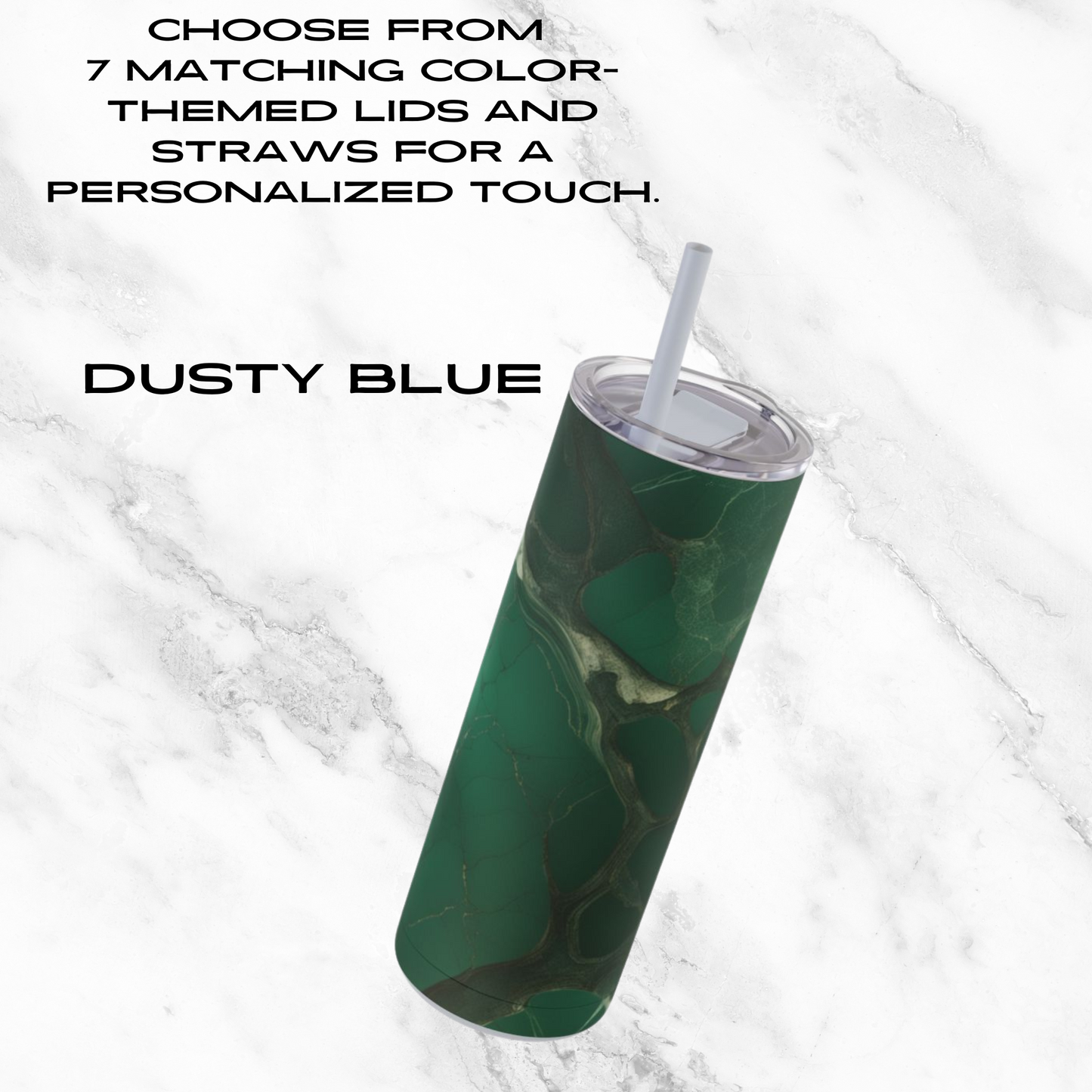 Emerald Web 20oz Skinny Tumbler - With Straw
