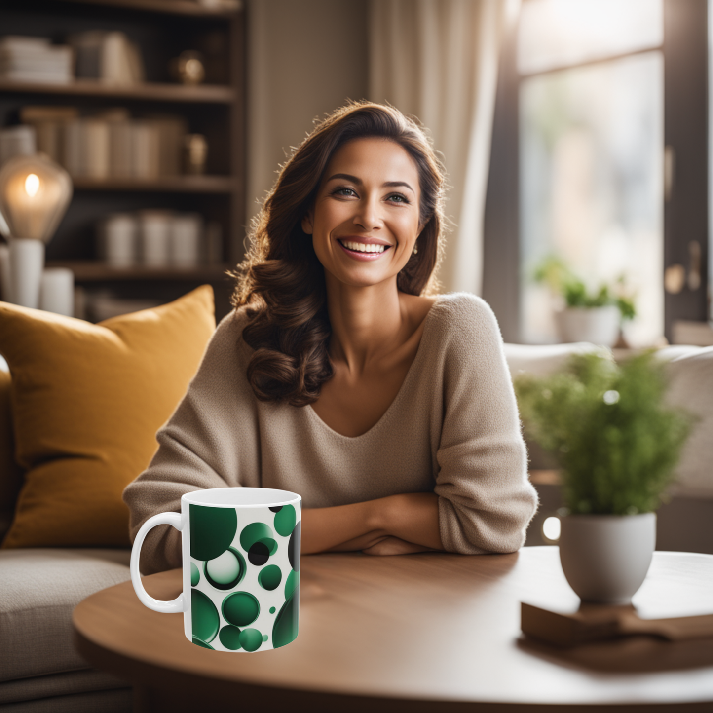 Emerald Bubbles 11oz Mug