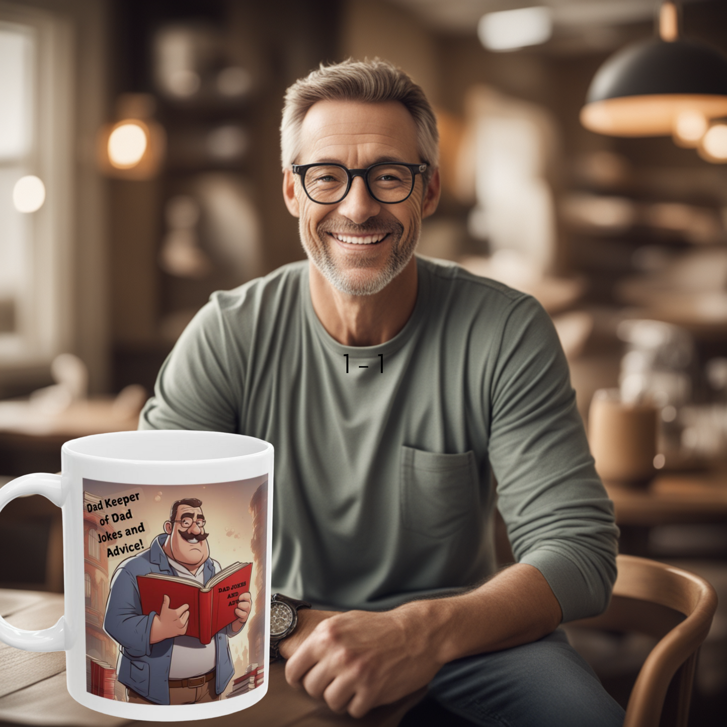 Dad Keeper of Dad Jokes and Advice 11oz Mug