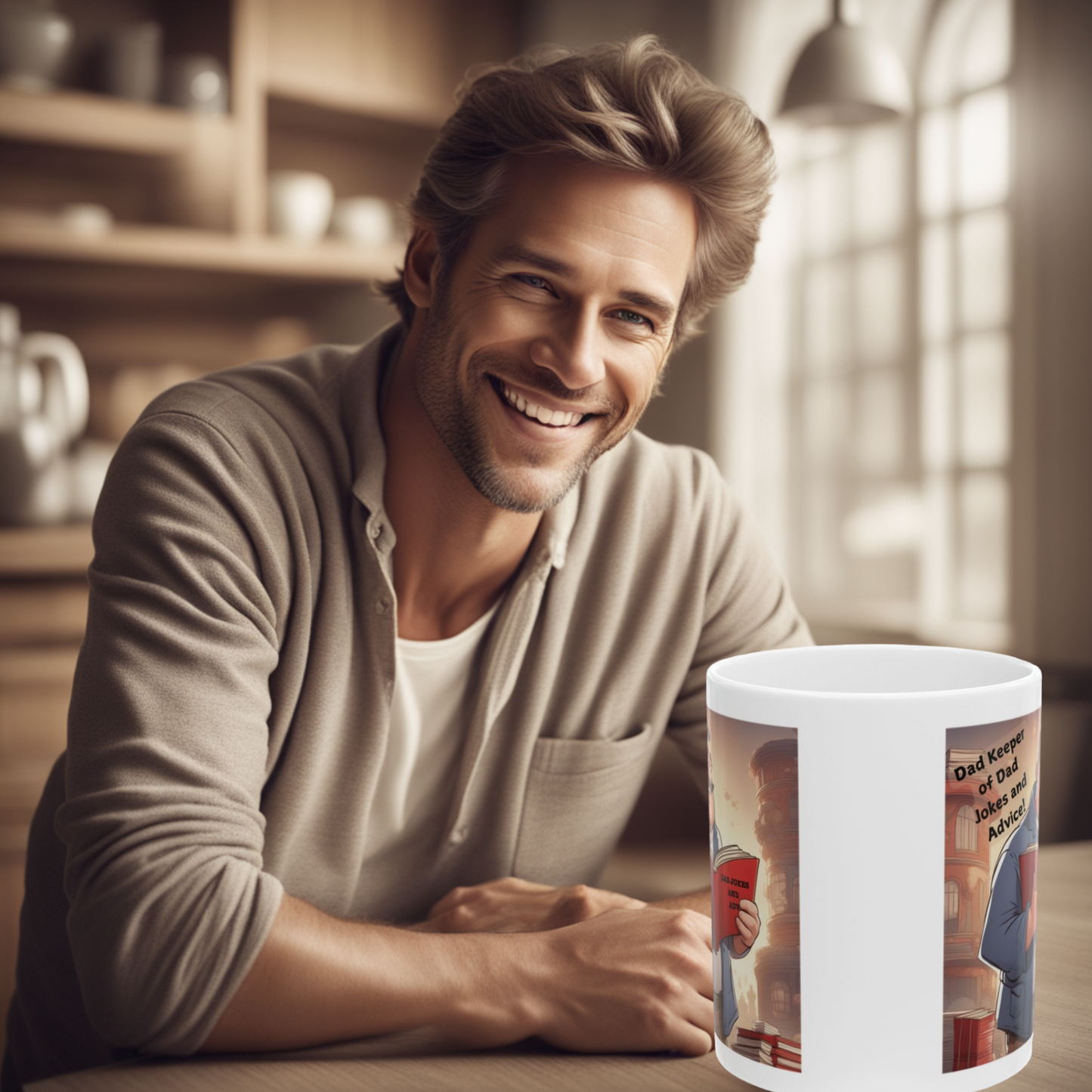 Dad Keeper of Dad Jokes and Advice 11oz Mug