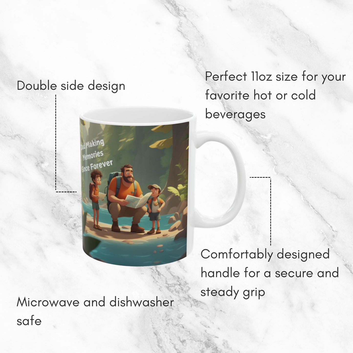 Dad Making Memories Since Forever 11oz Mug