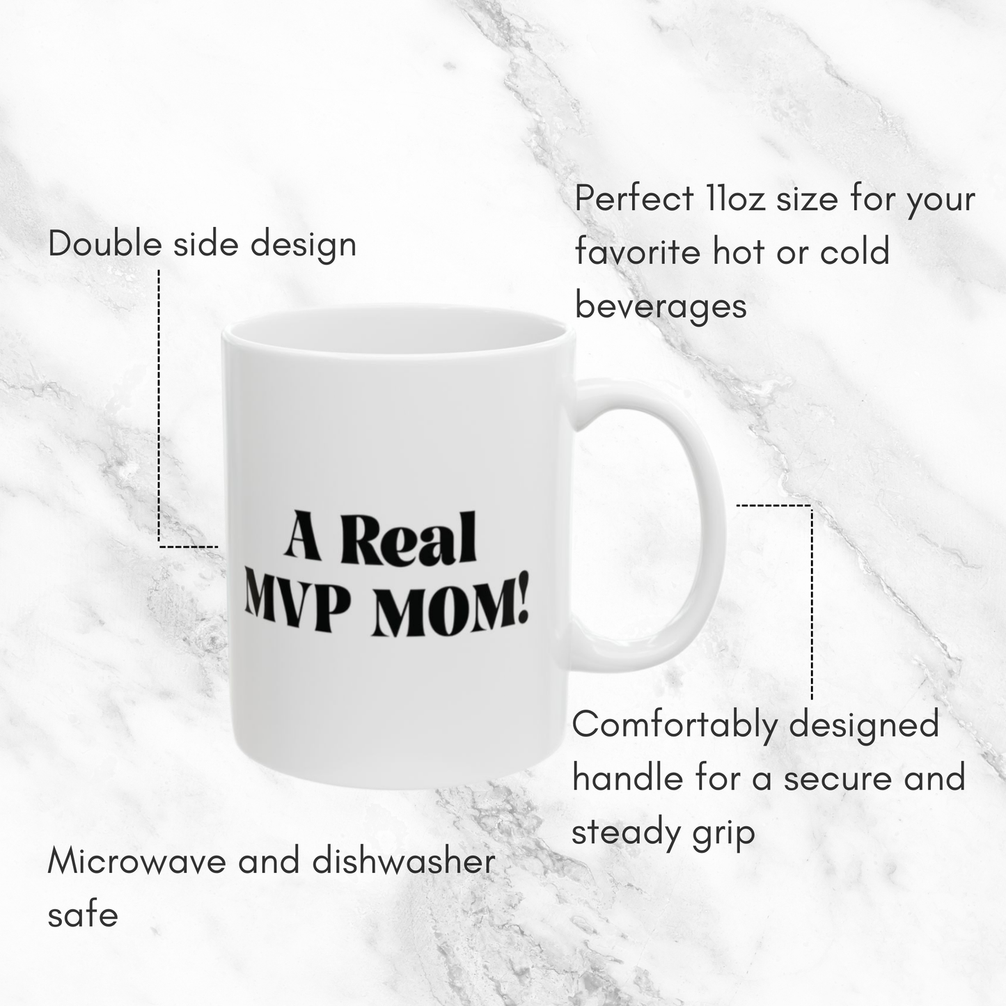 A Real MVP MOM 11oz White Mug