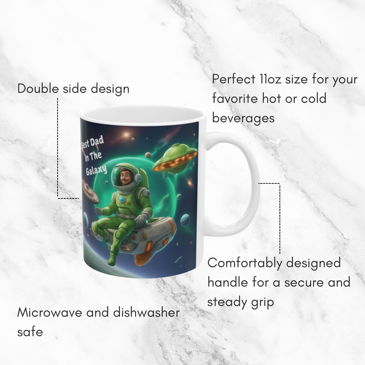 Best Dad In The Galaxy 11oz Mug