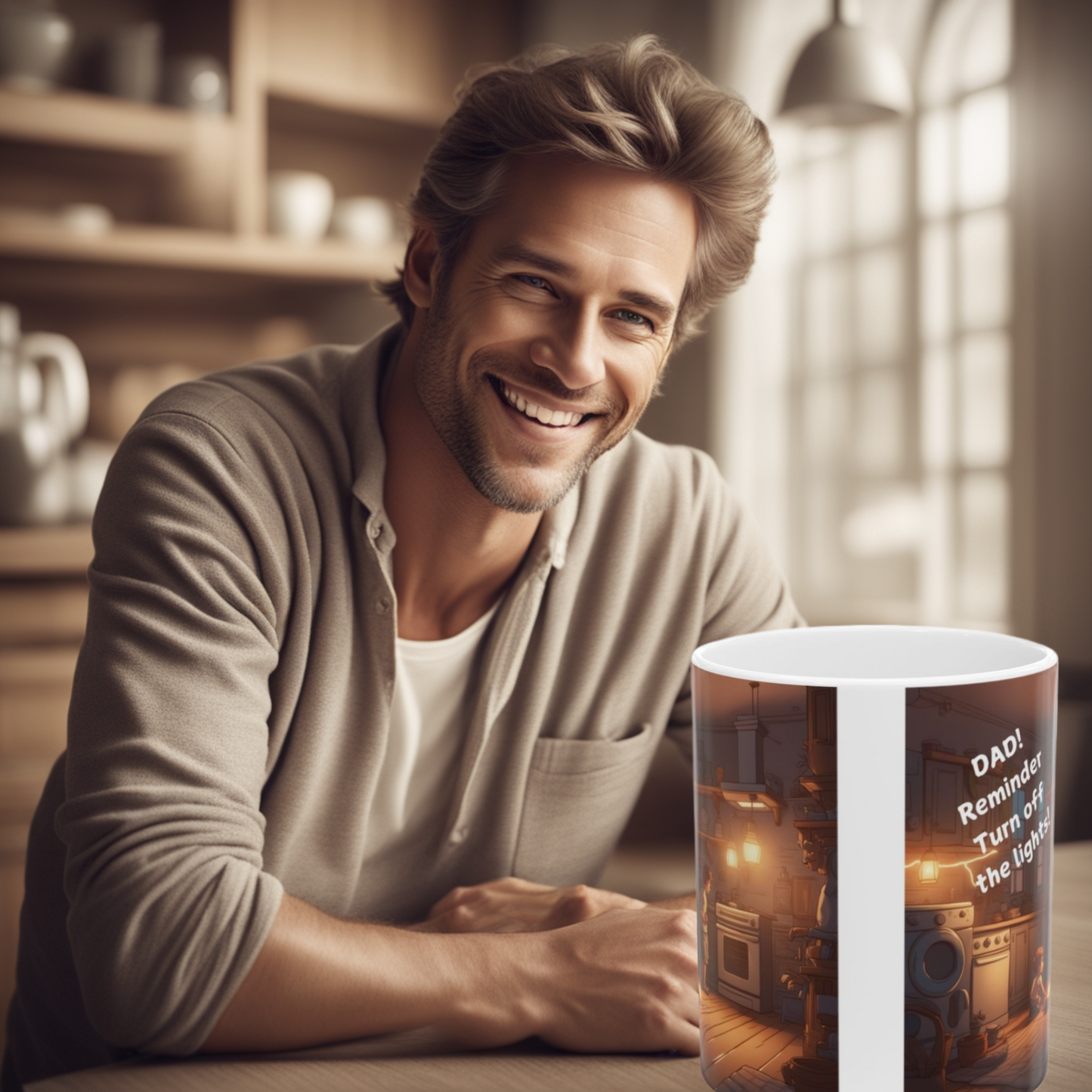 Dad Reminder - Lights OFF! 11oz Mug