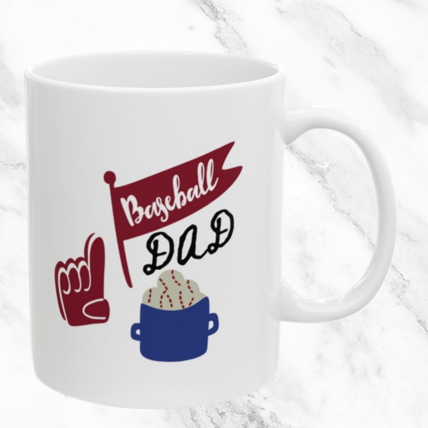 Celebrate Baseball Dad - 11oz Mug