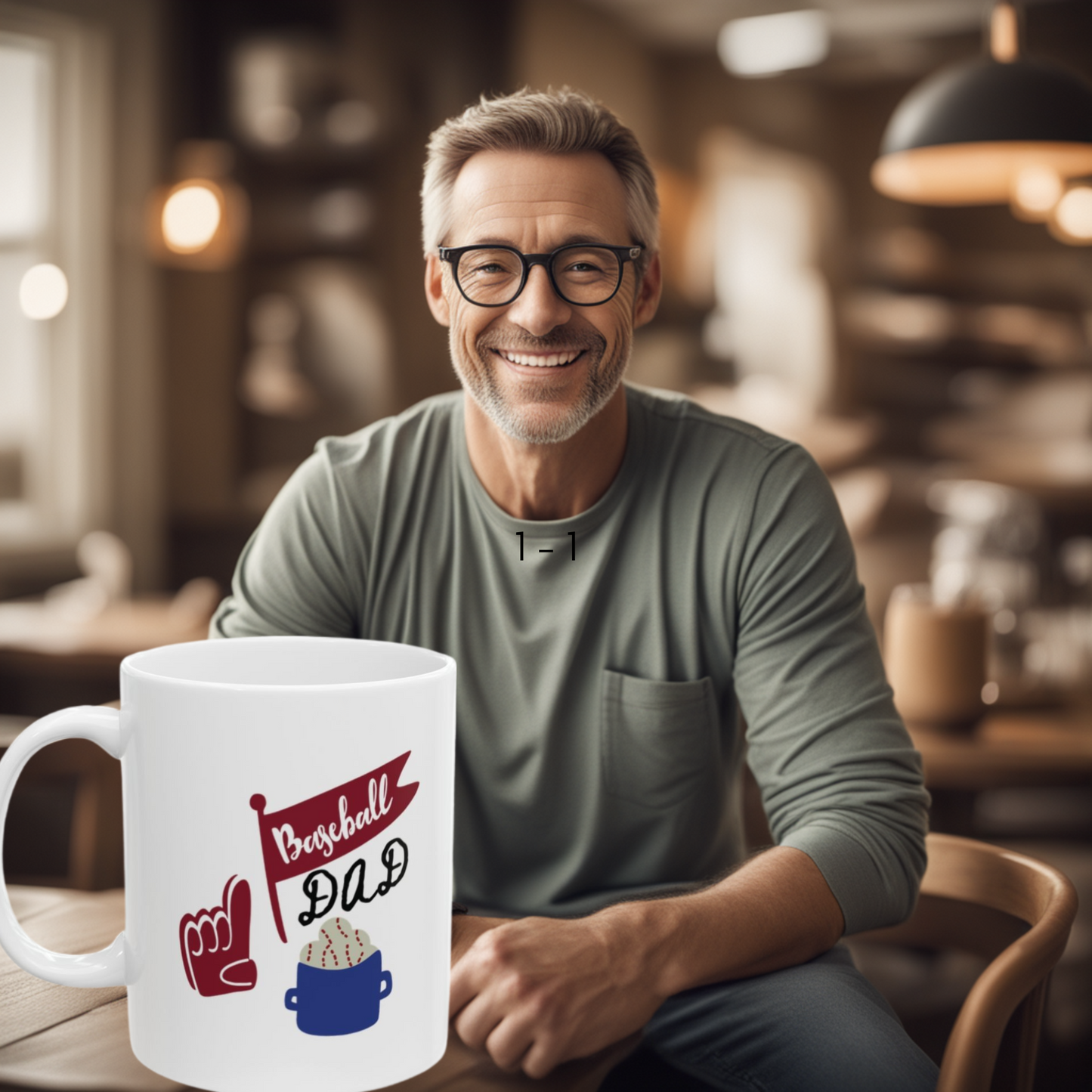 Celebrate Baseball Dad - 11oz Mug