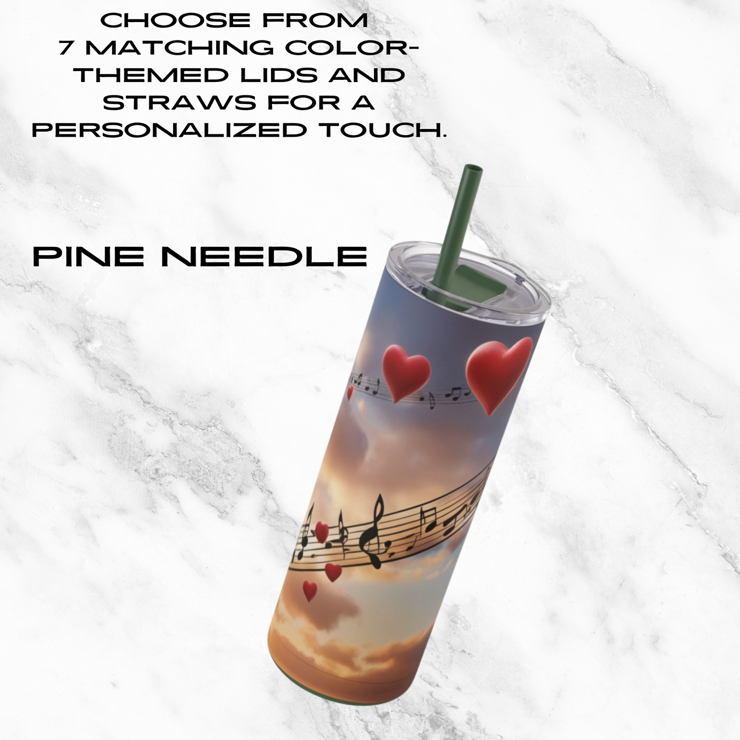 Symphony in the Sky 20oz Skinny Tumbler - With Straw