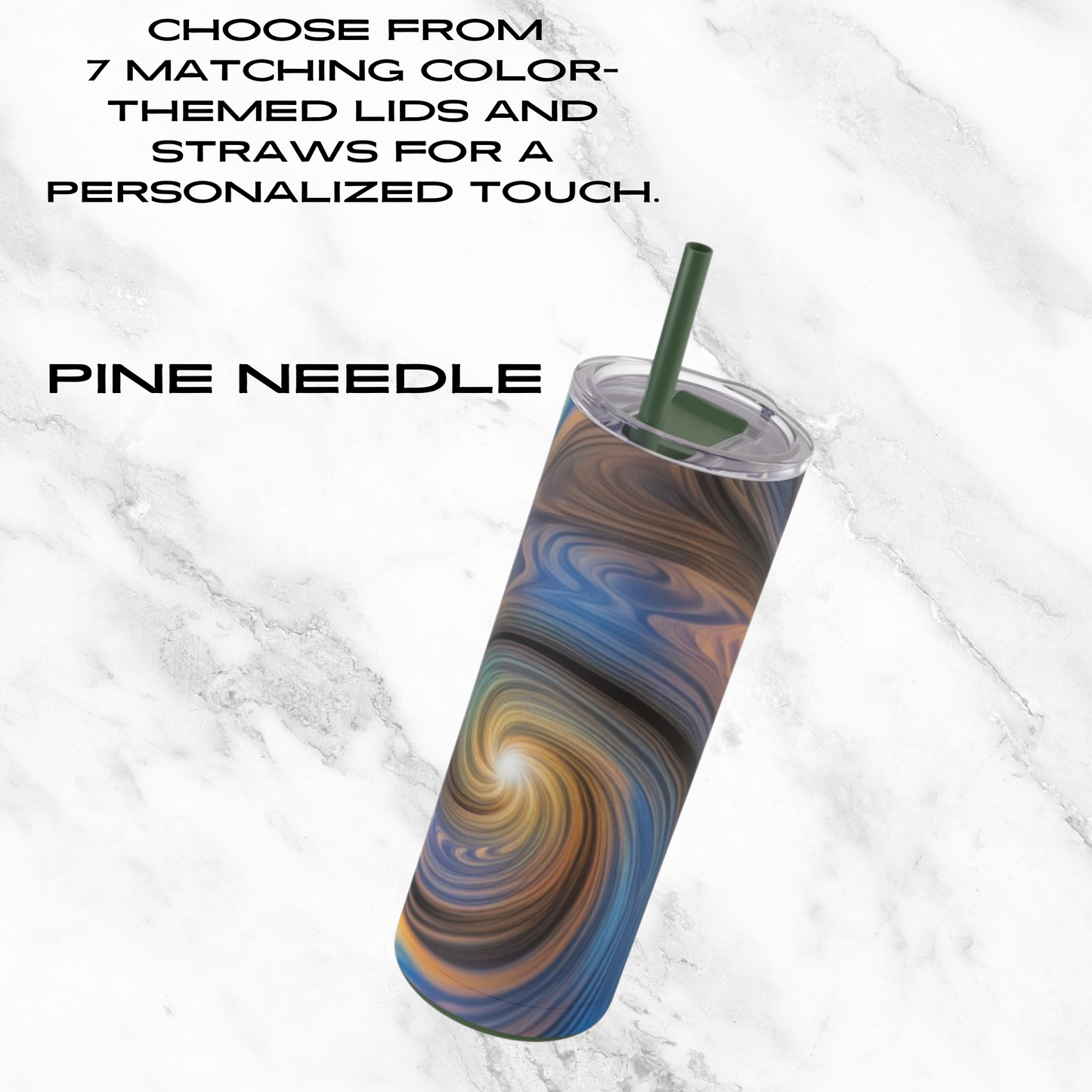 Galactic Glow 20oz Skinny Tumbler - With Straw