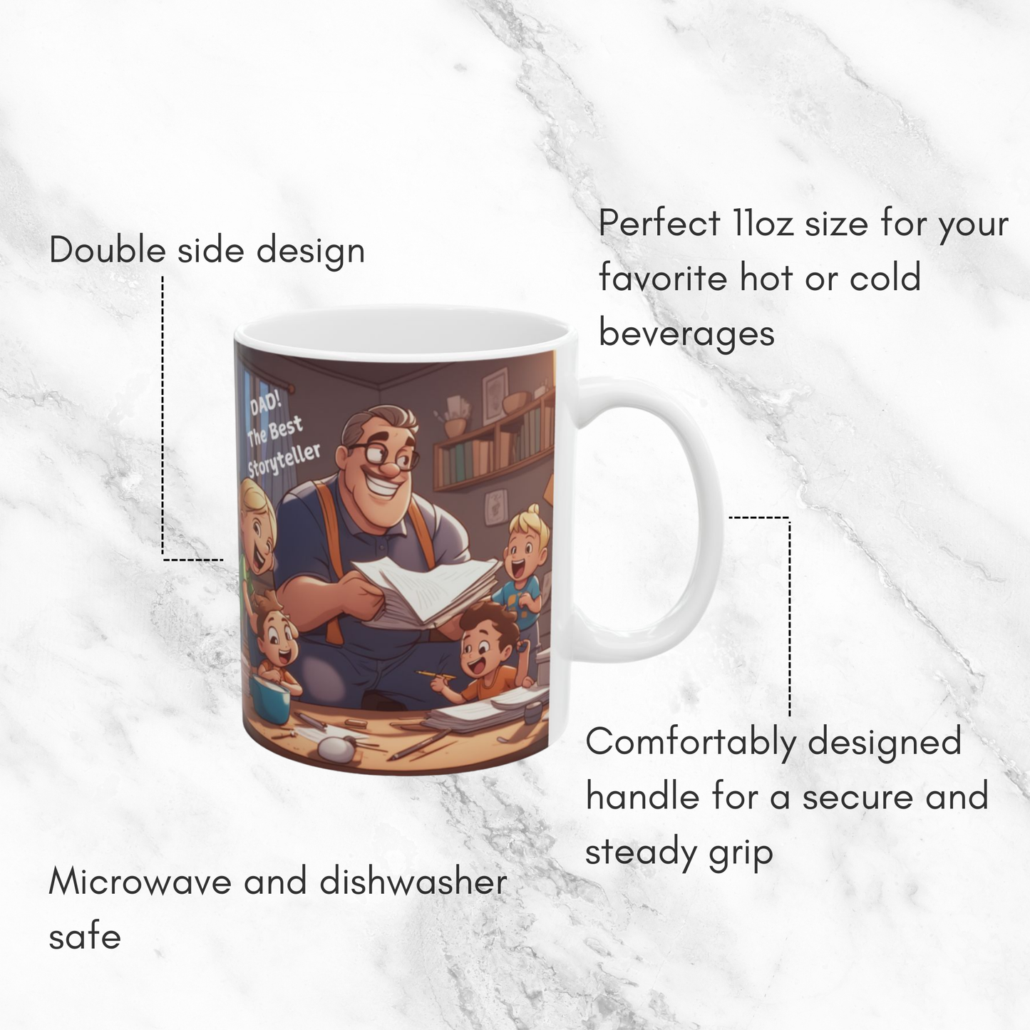 DAD! The Best Storyteller 11oz Mug