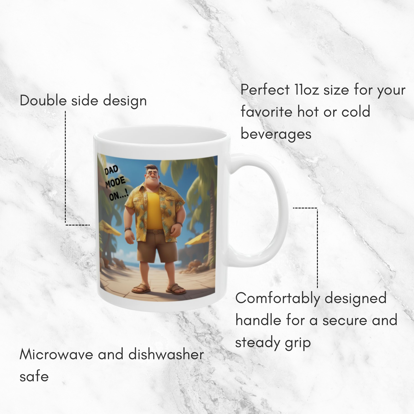 Dad Mode On 11oz Mug