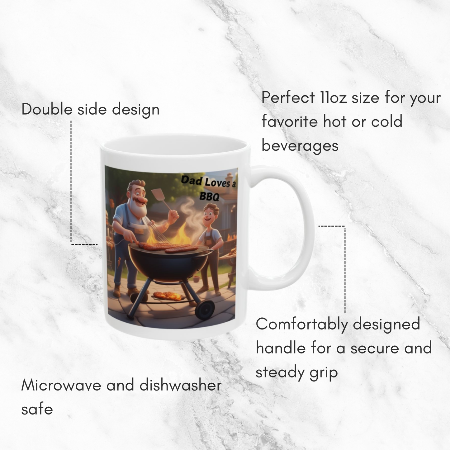 Dad Loves a BBQ 11oz Mug