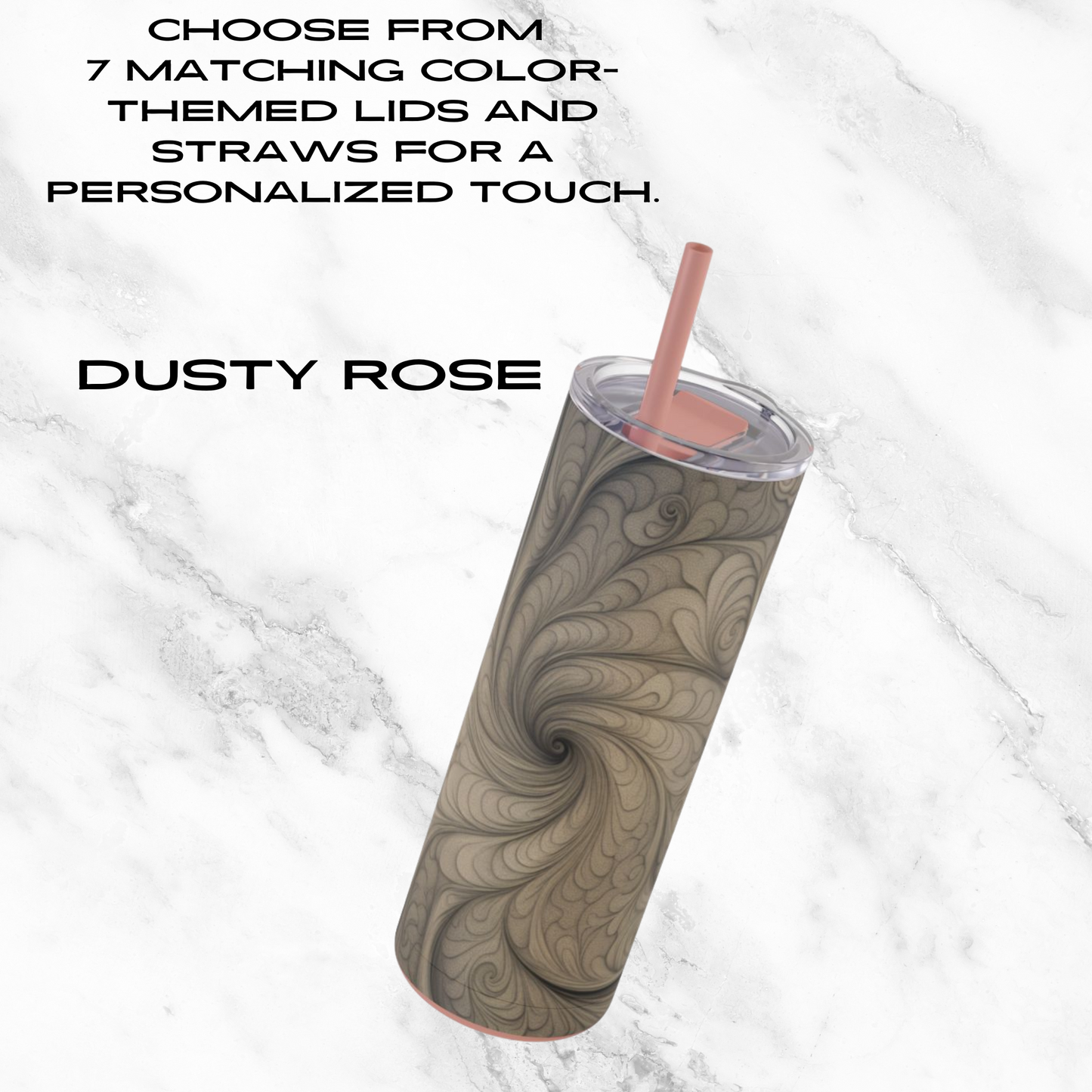 Mystic Whirl 20oz Skinny Tumbler - With Straw