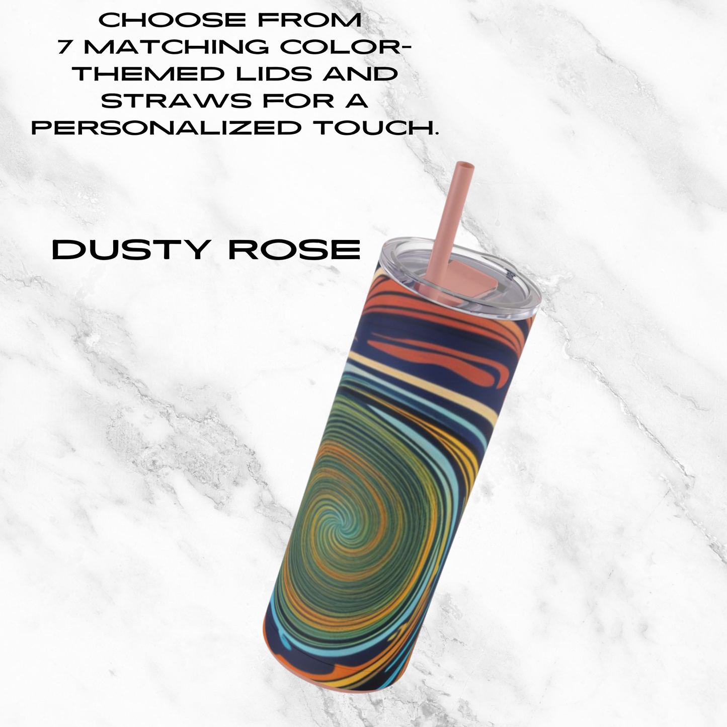 Vortex Vision 20oz Skinny Tumbler - With Straw