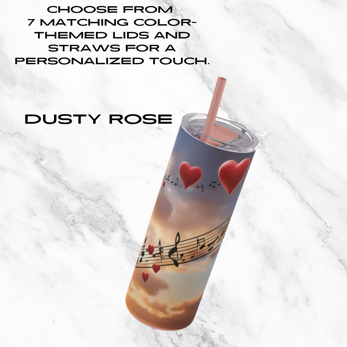 Symphony in the Sky 20oz Skinny Tumbler - With Straw