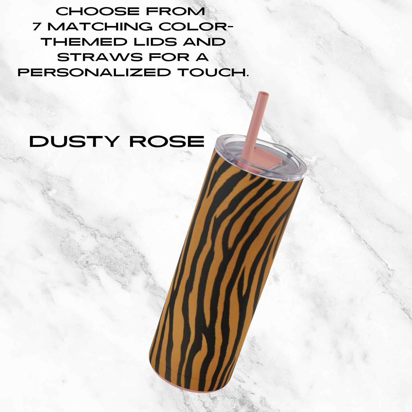 Golden Safari 20oz Skinny Tumbler - With Straw