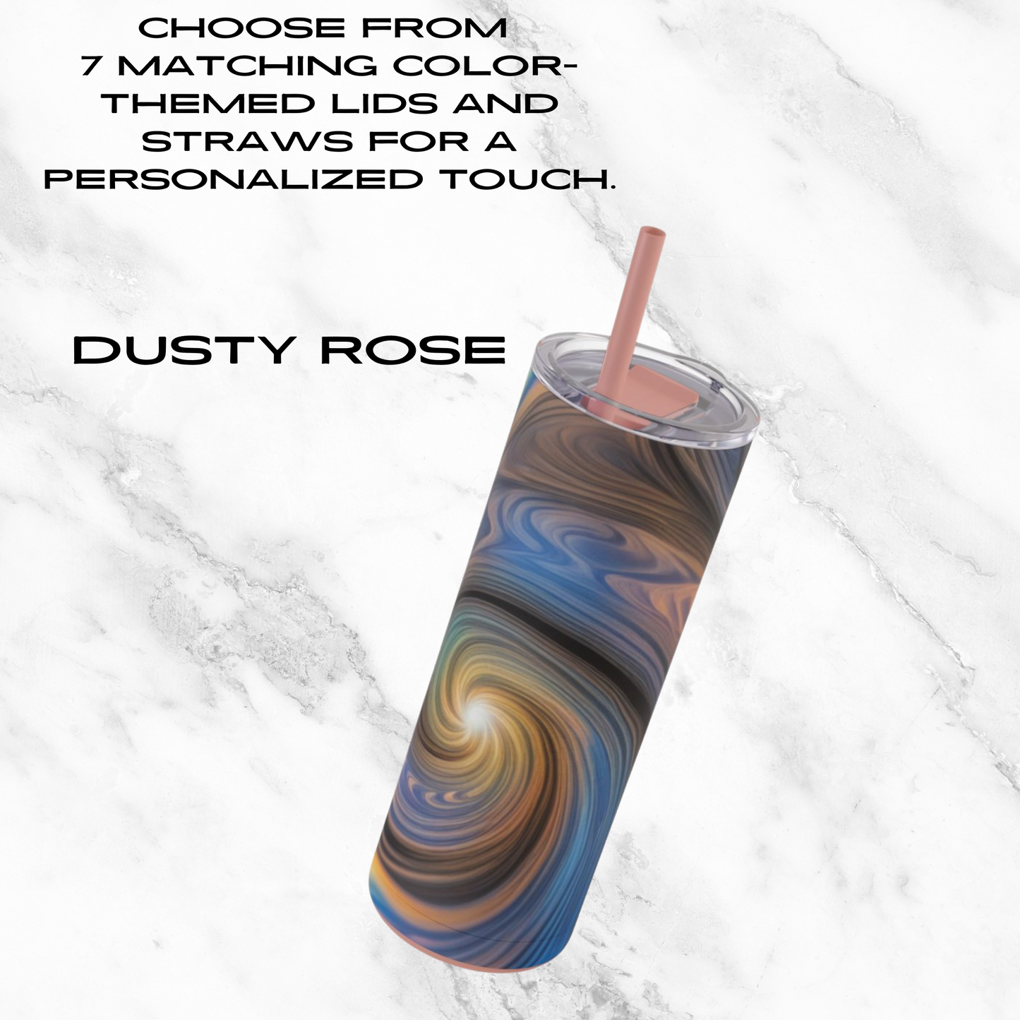 Galactic Glow 20oz Skinny Tumbler - With Straw