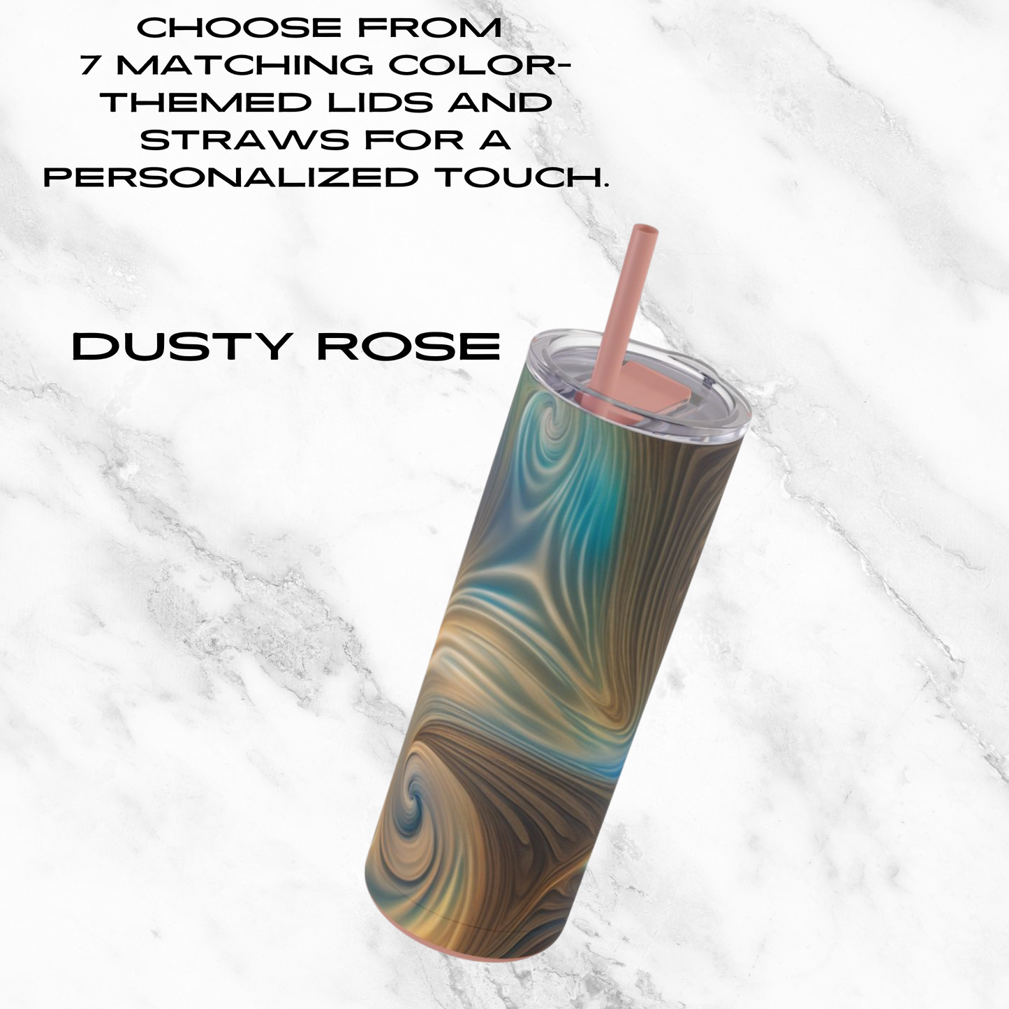 Serene Whirl 20oz Skinny Tumbler - With Straw