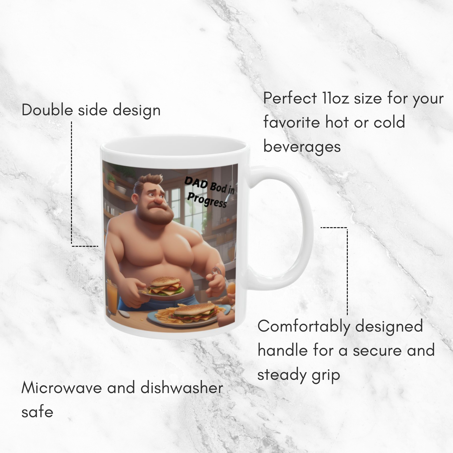 Dad Bod In Progress 11oz Mug