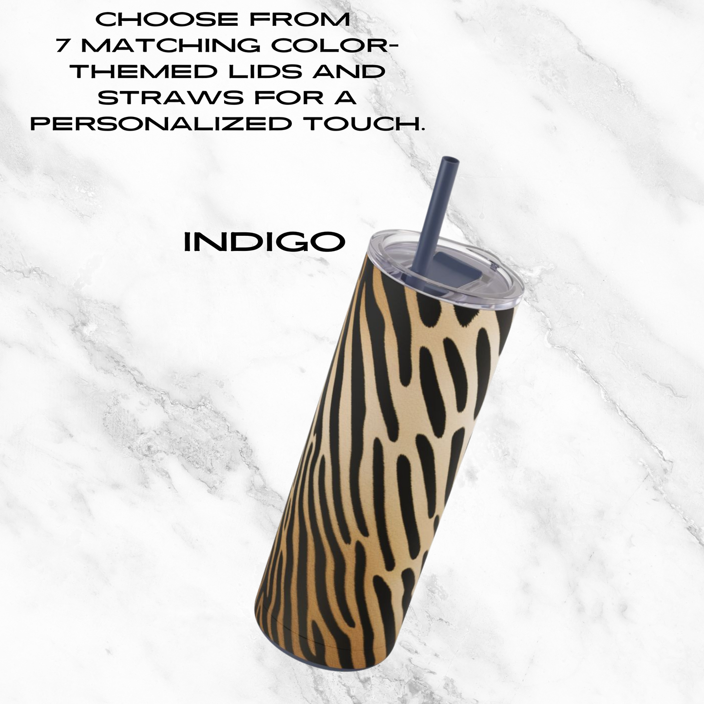 Desert Dapple 20oz Skinny Tumbler - With Straw