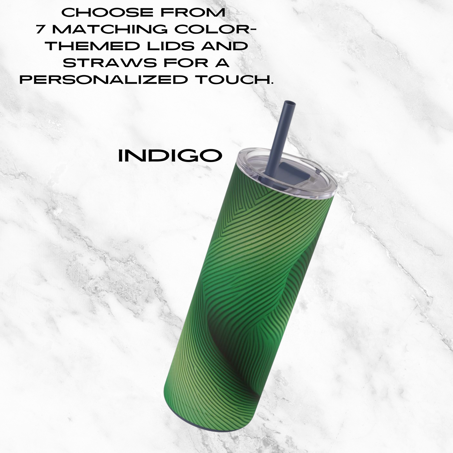 Emerald Gaze 20oz Skinny Tumbler - With Straw