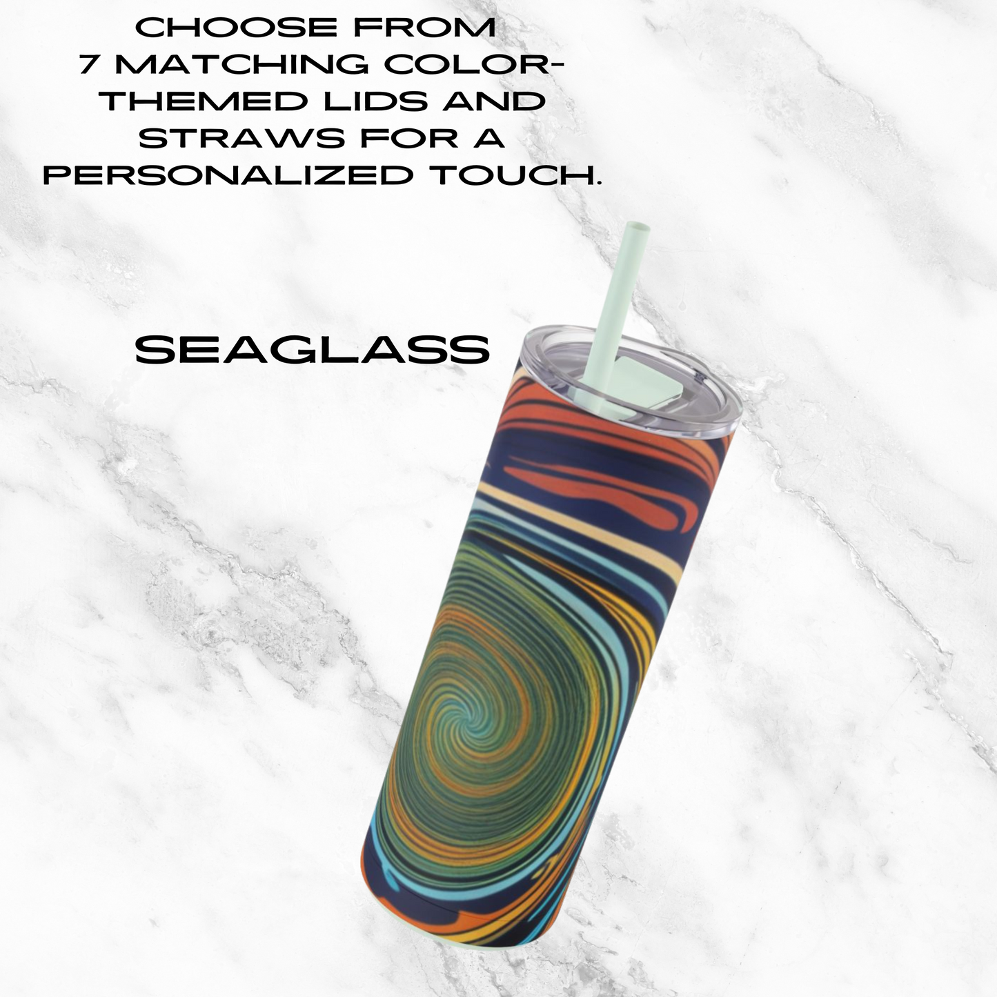 Vortex Vision 20oz Skinny Tumbler - With Straw